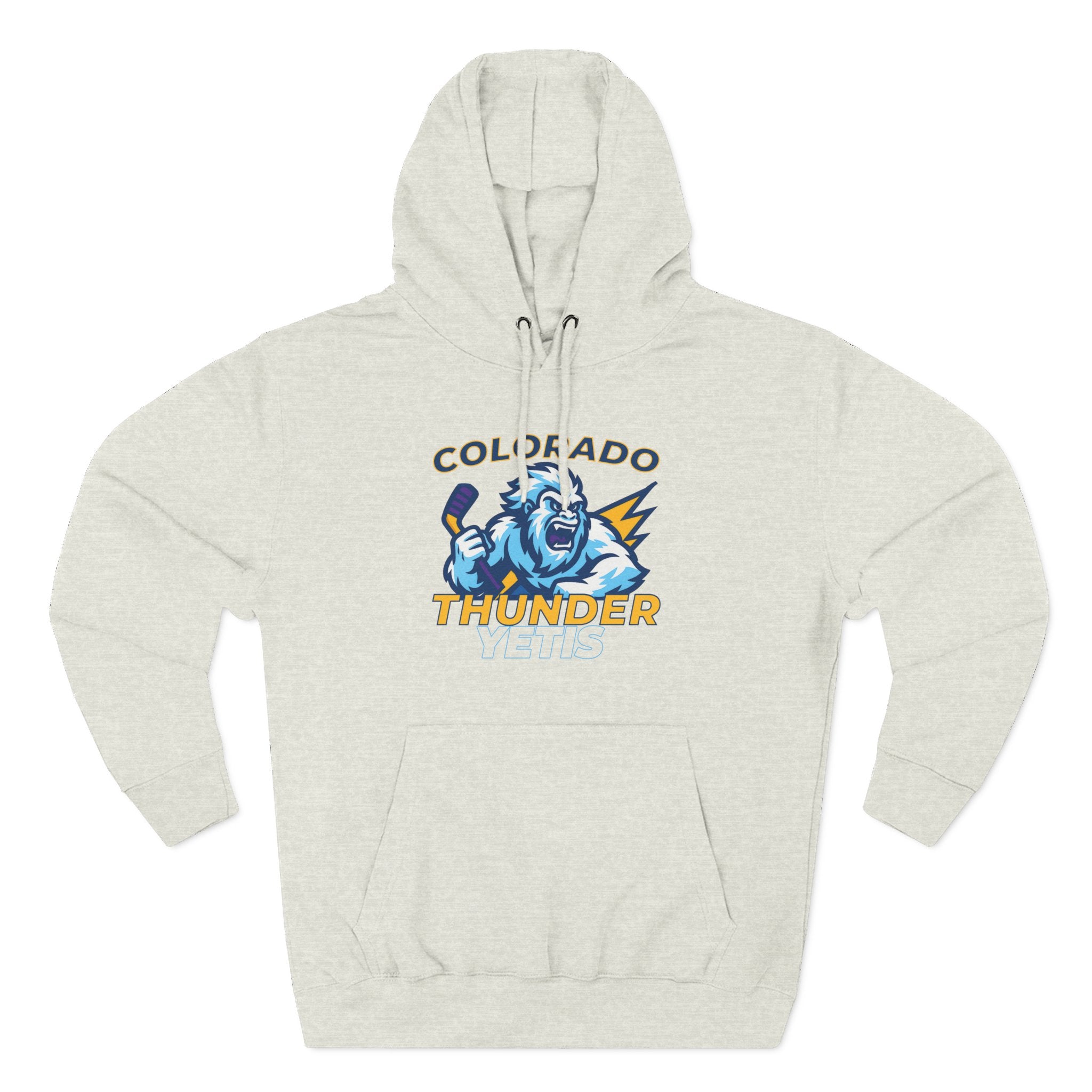 Colorado Thunder Yetis Funny Hockey Hoodie for men