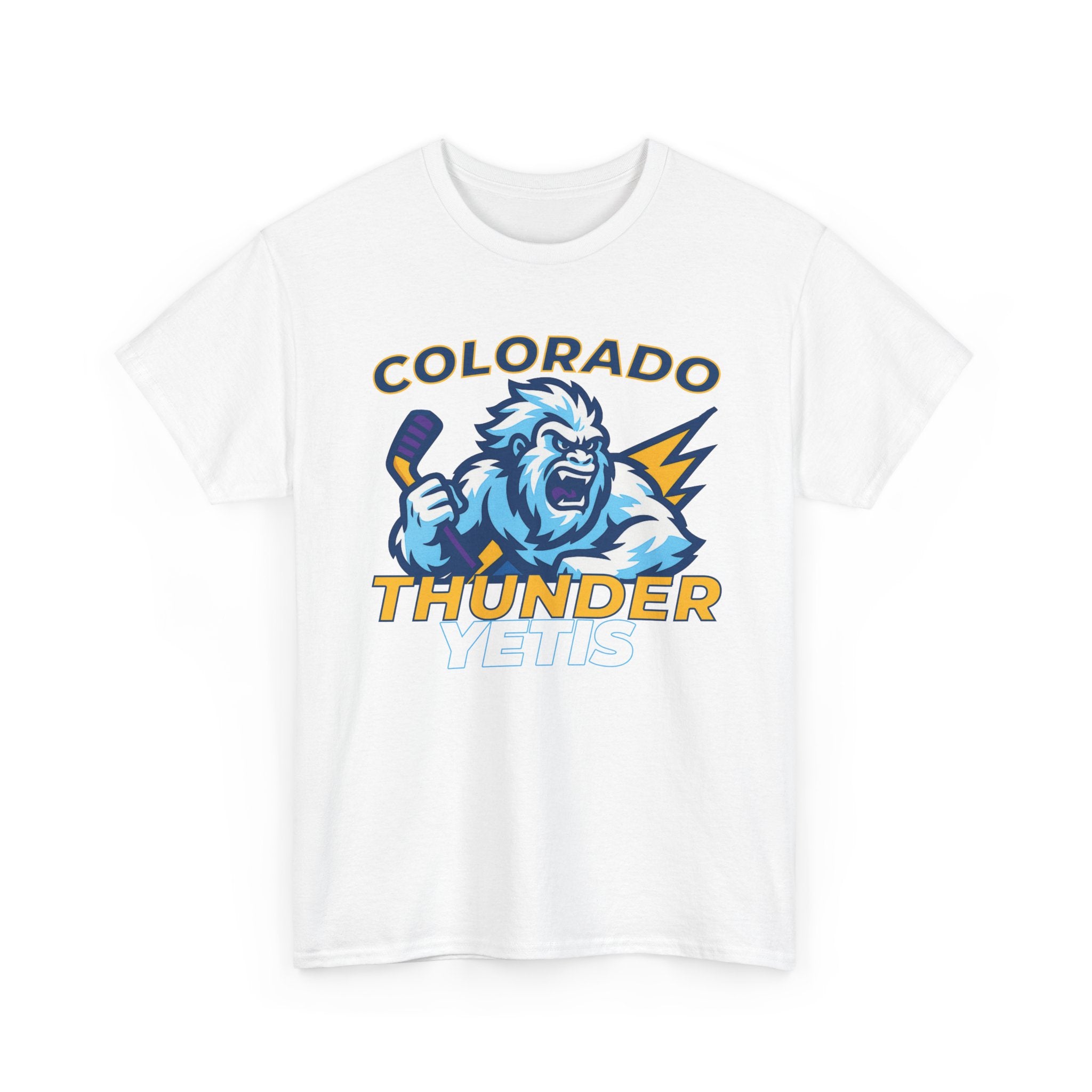 Colorado Thunder yetis Funny Hockey t shirt for men