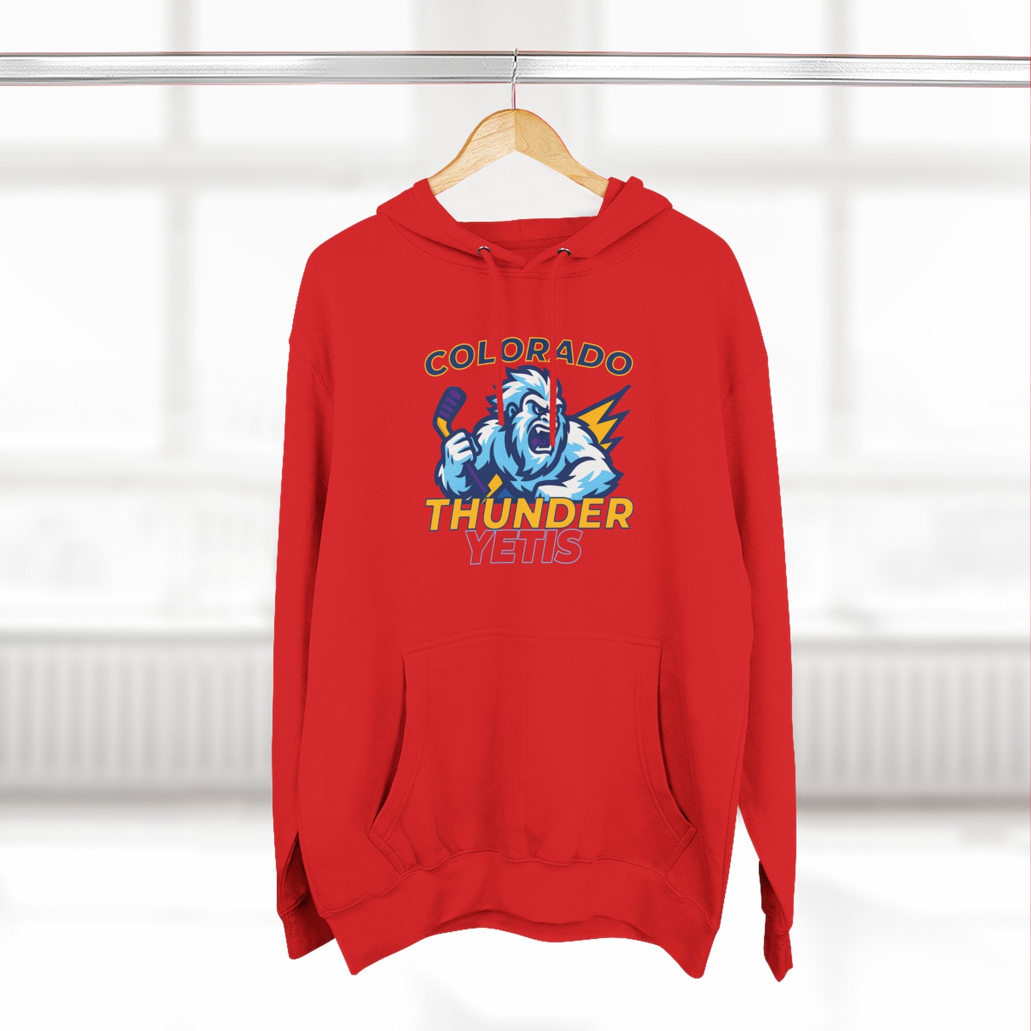 Colorado Thunder Yetis Funny Hockey Hoodie for men
