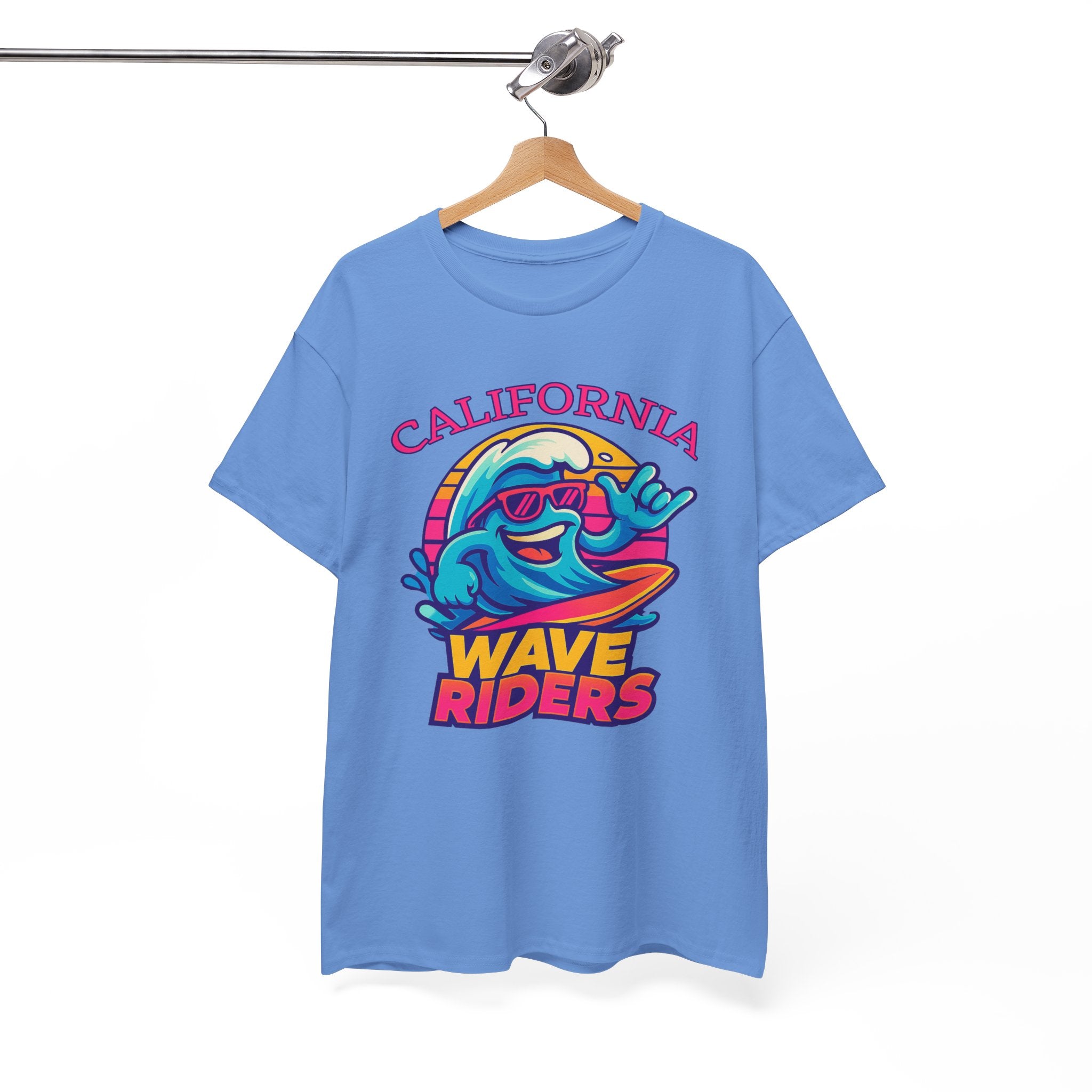 California Wave Riders Funny Baseball t shirt for men
