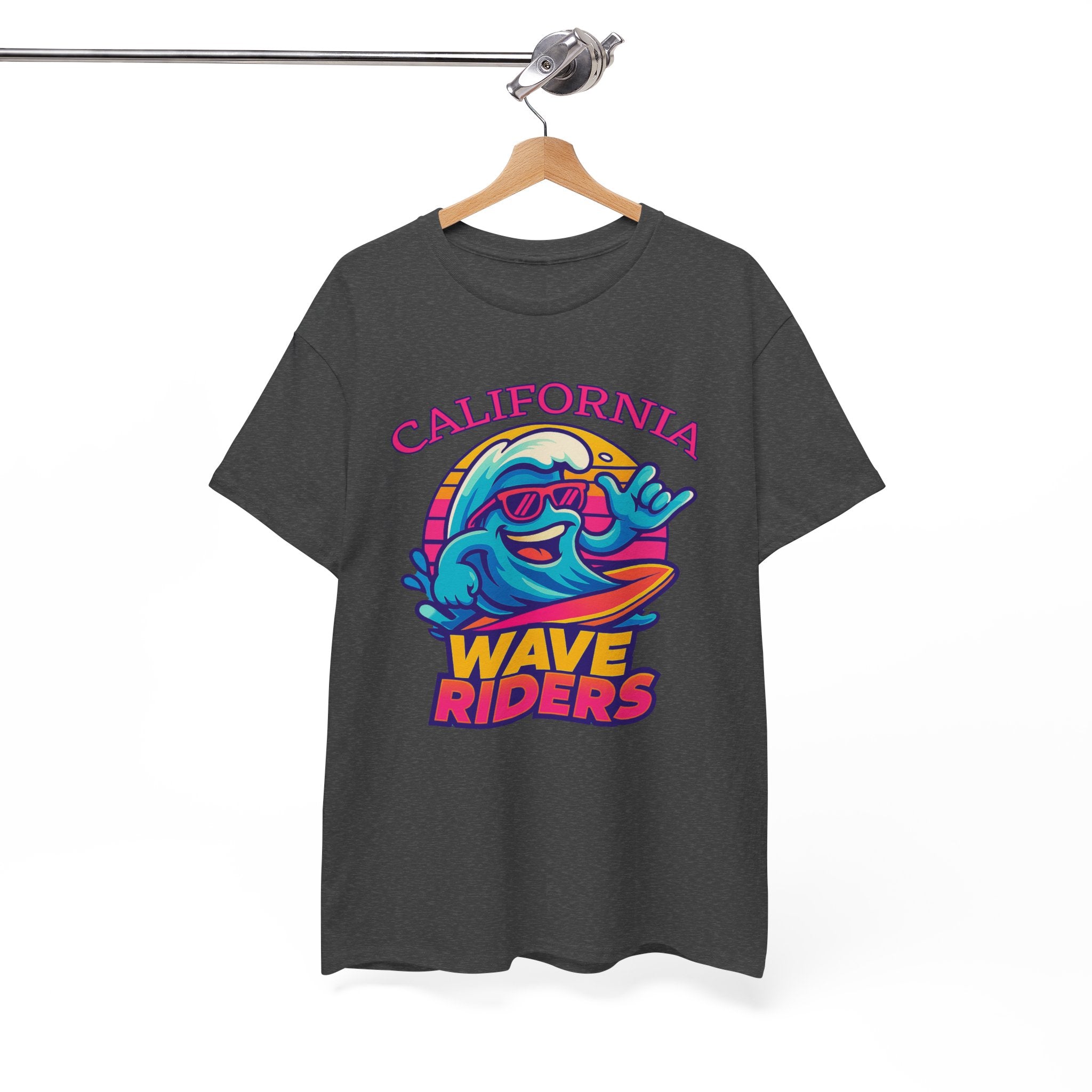 California Wave Riders Funny Baseball t shirt for men