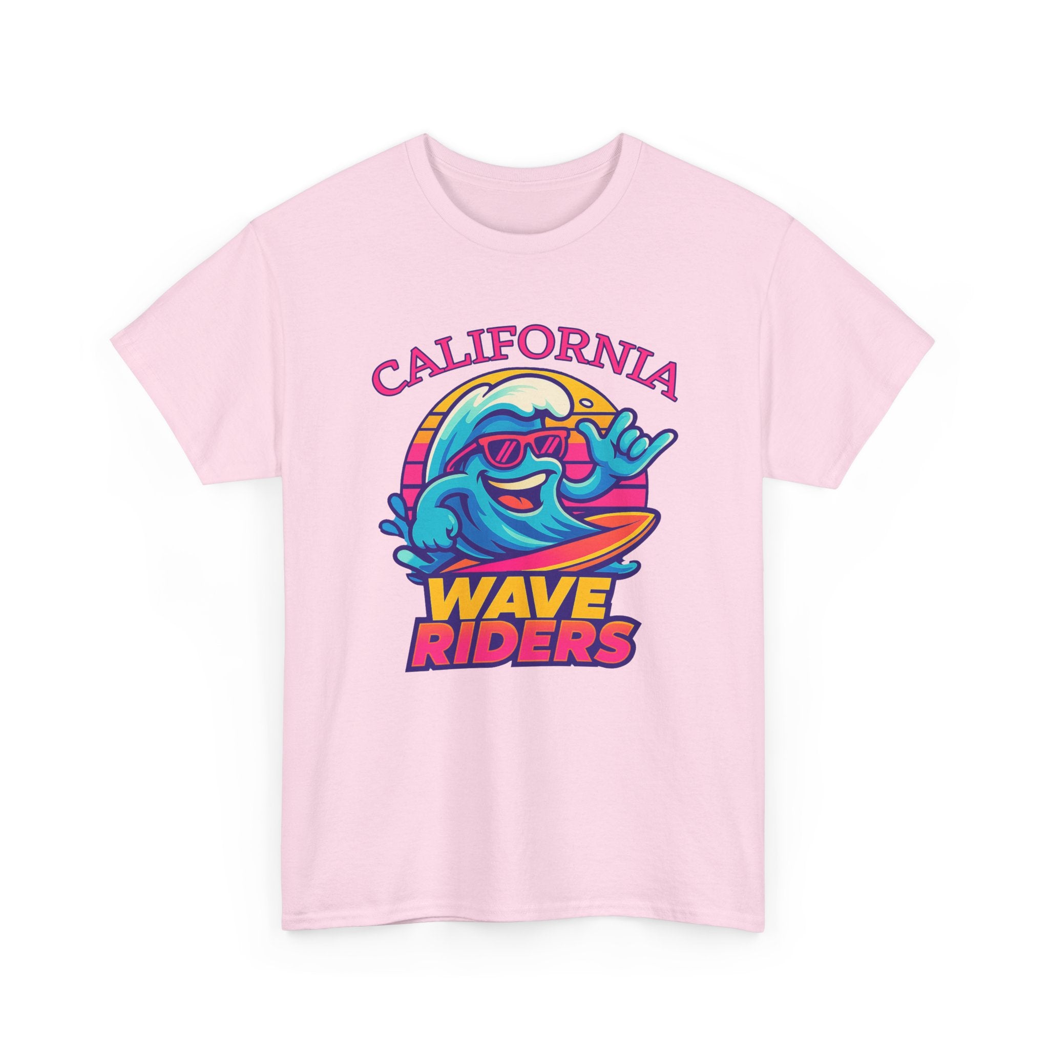 California Wave Riders Funny Baseball t shirt for men