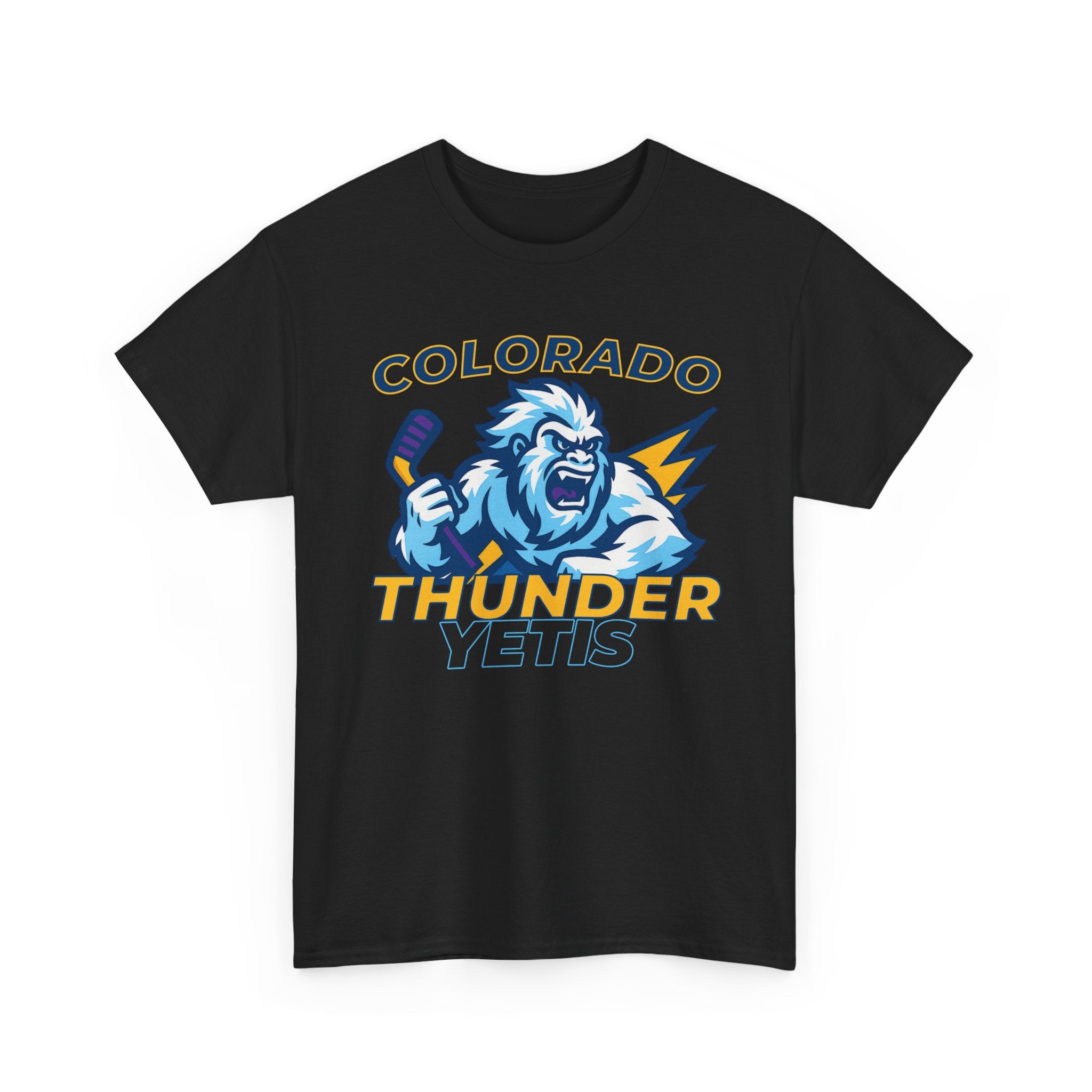 Colorado Thunder yetis Funny Hockey t shirt for men