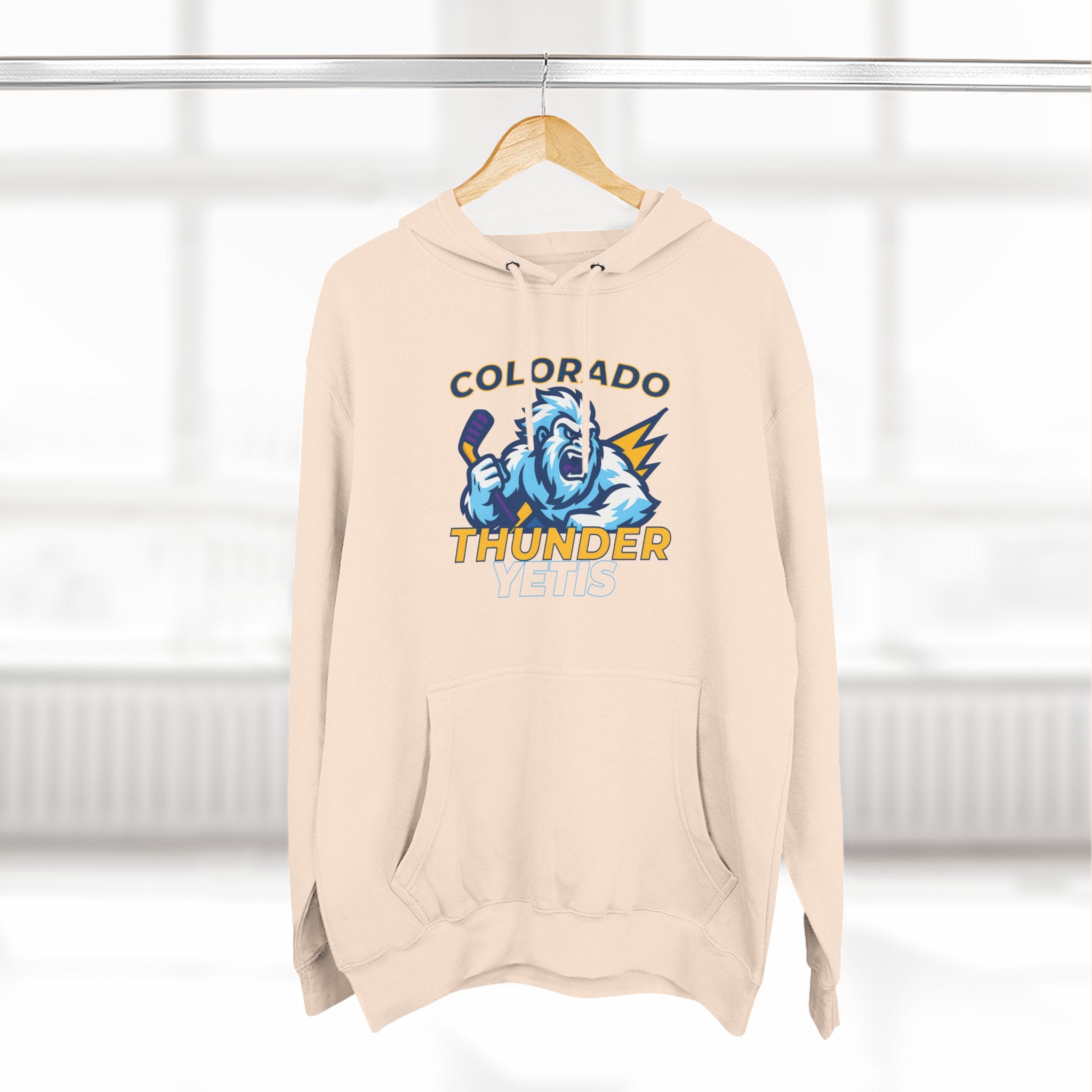 Colorado Thunder Yetis Funny Hockey Hoodie for men