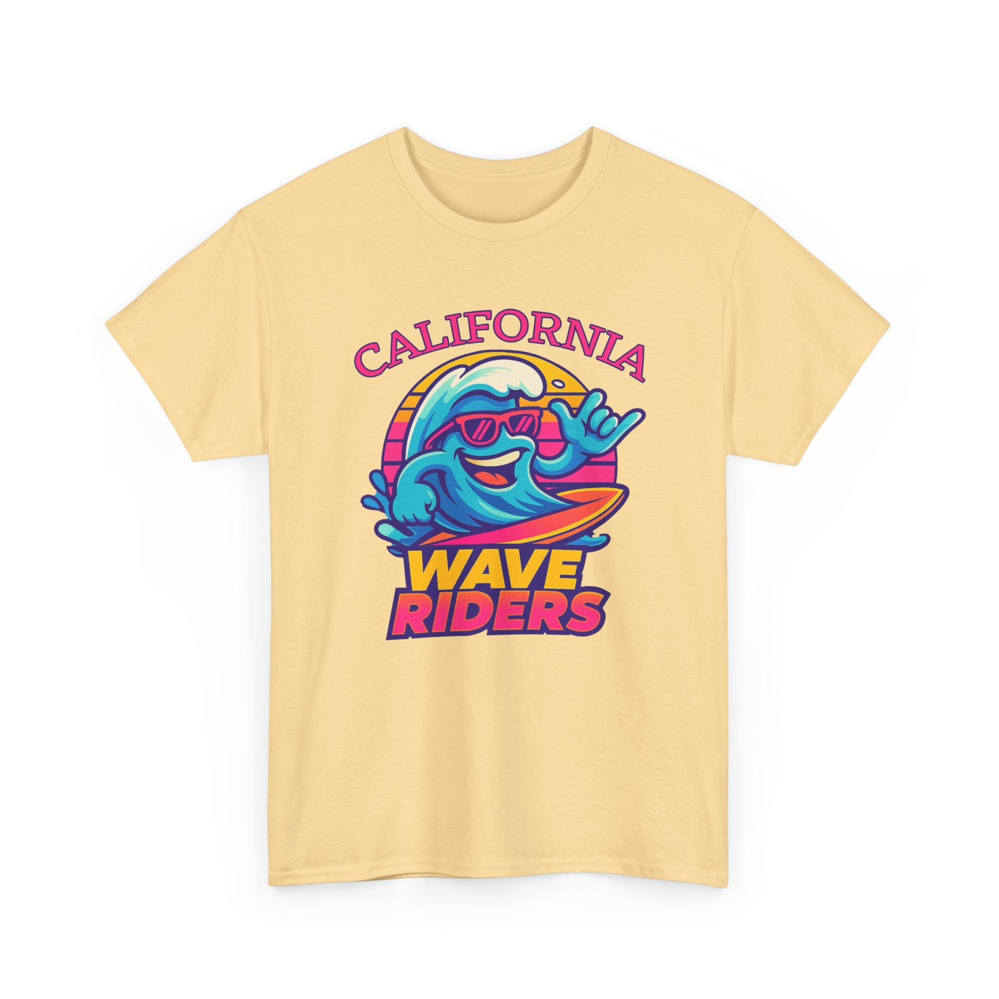 California Wave Riders Funny Baseball t shirt for men