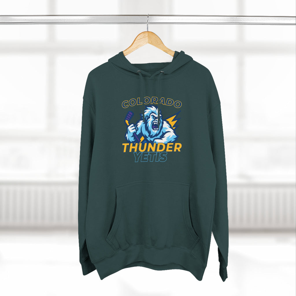 Colorado Thunder Yetis Funny Hockey Hoodie for men