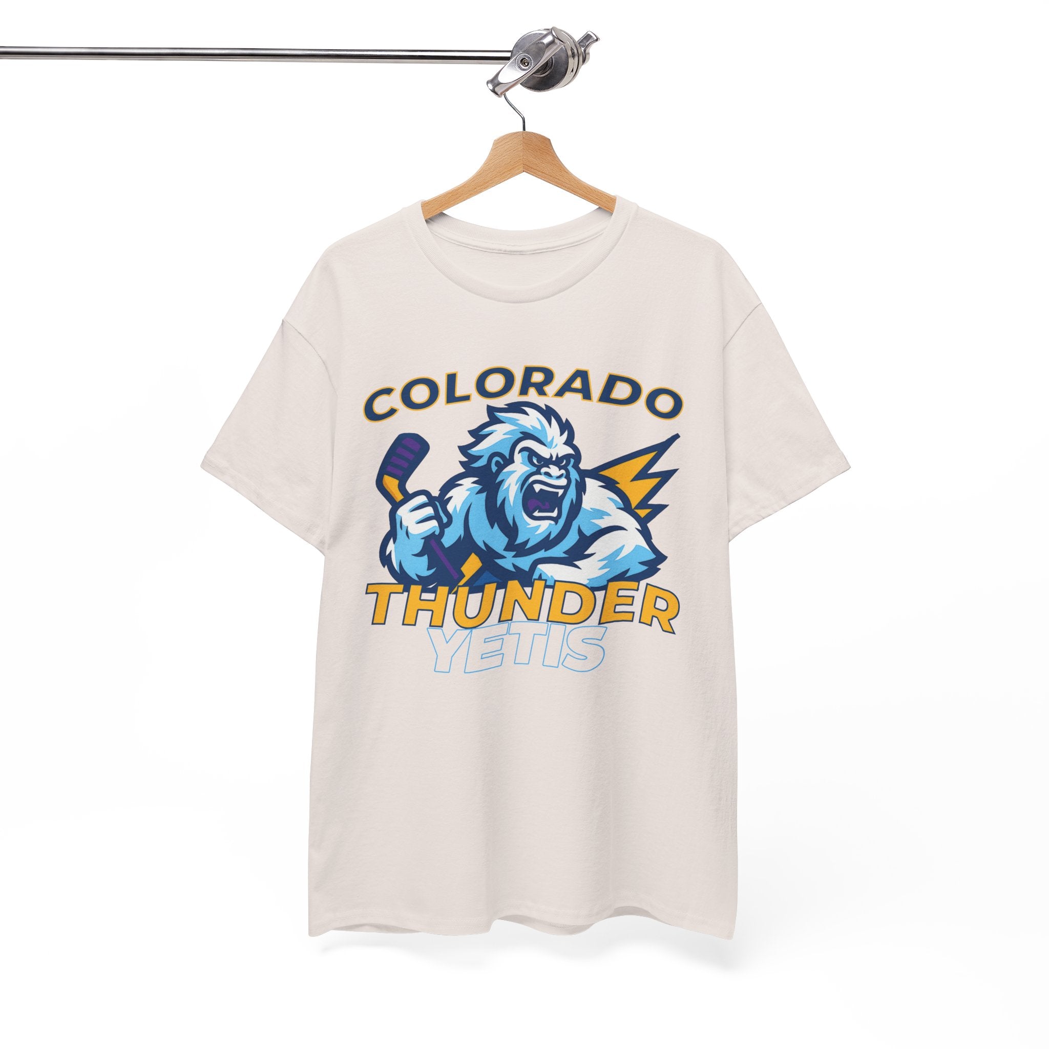 Colorado Thunder yetis Funny Hockey t shirt for men