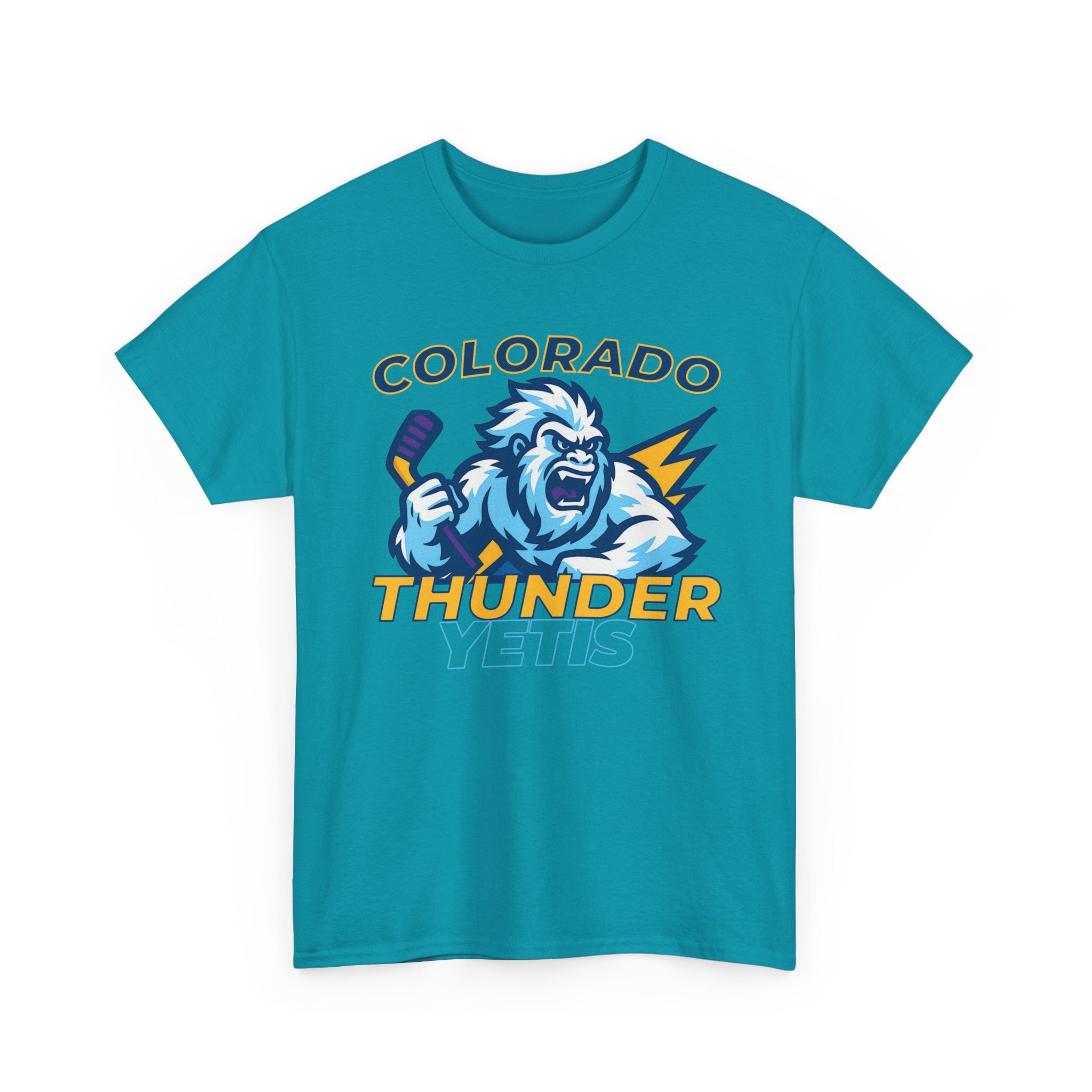 Colorado Thunder yetis Funny Hockey t shirt for men