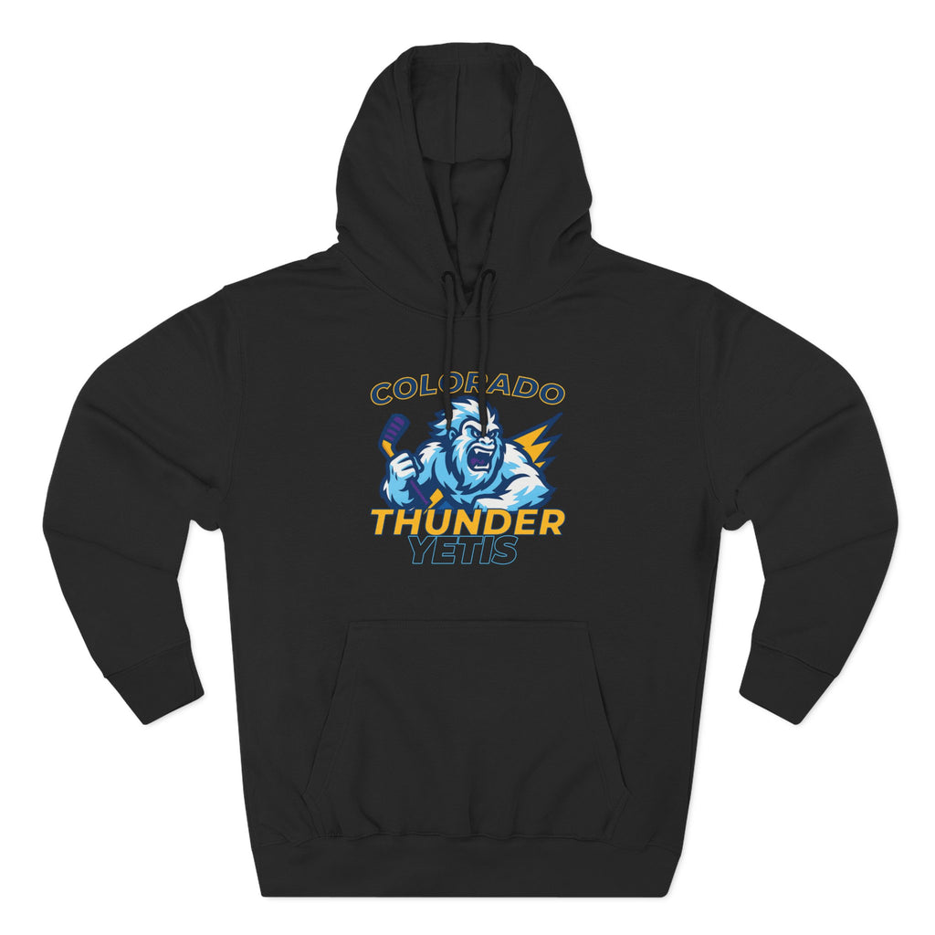 Colorado Thunder Yetis Funny Hockey Hoodie for men