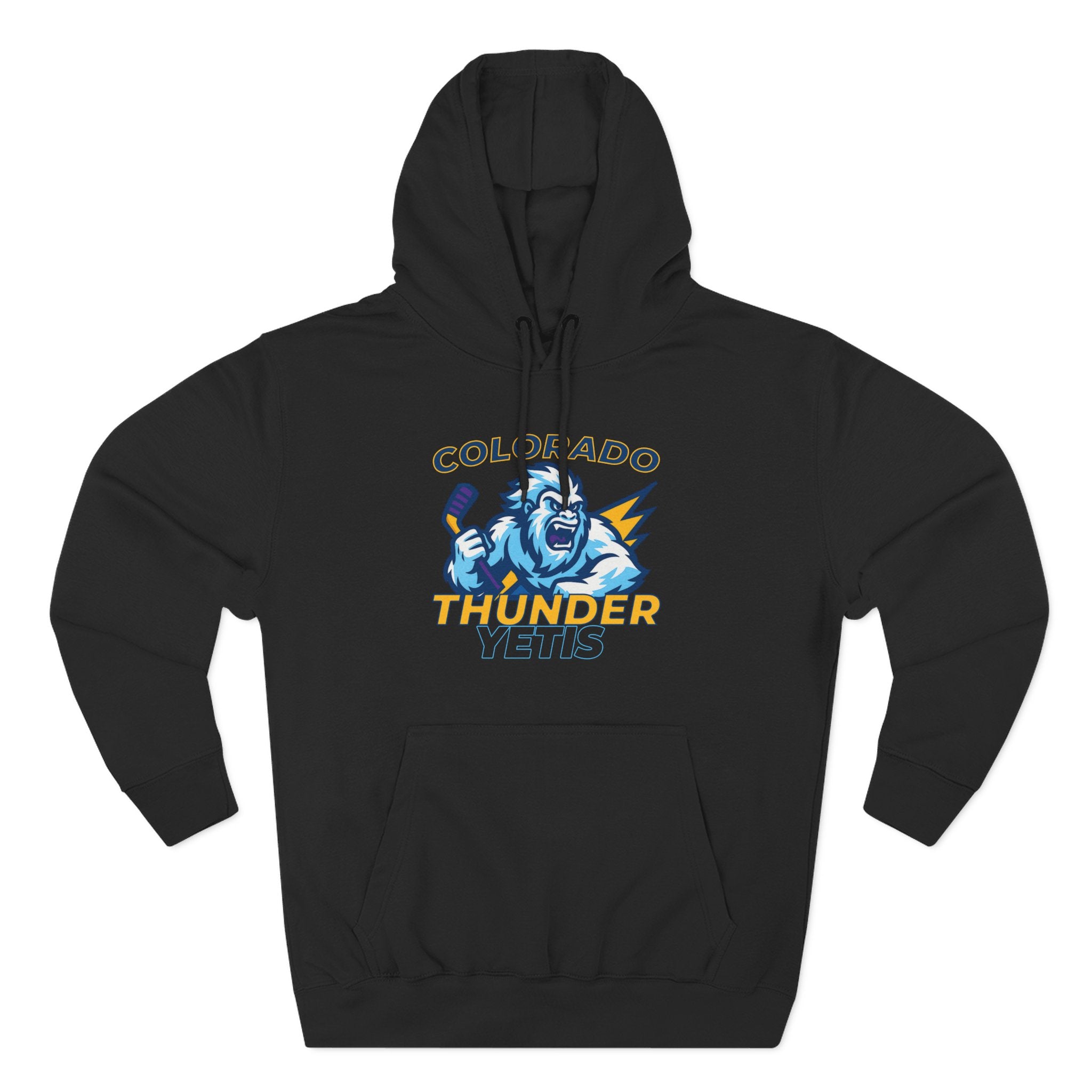 Colorado Thunder Yetis Funny Hockey Hoodie for men