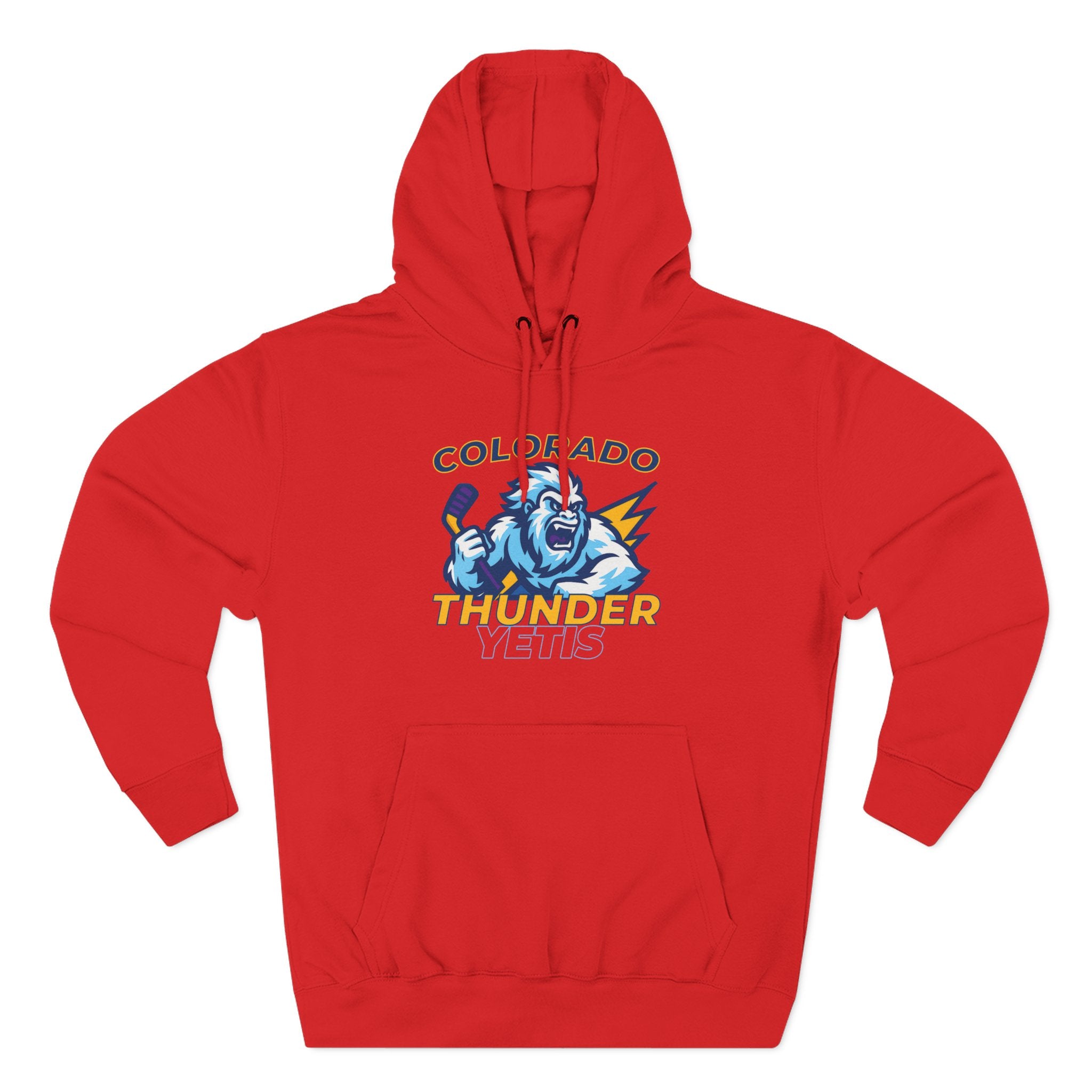 Colorado Thunder Yetis Funny Hockey Hoodie for men