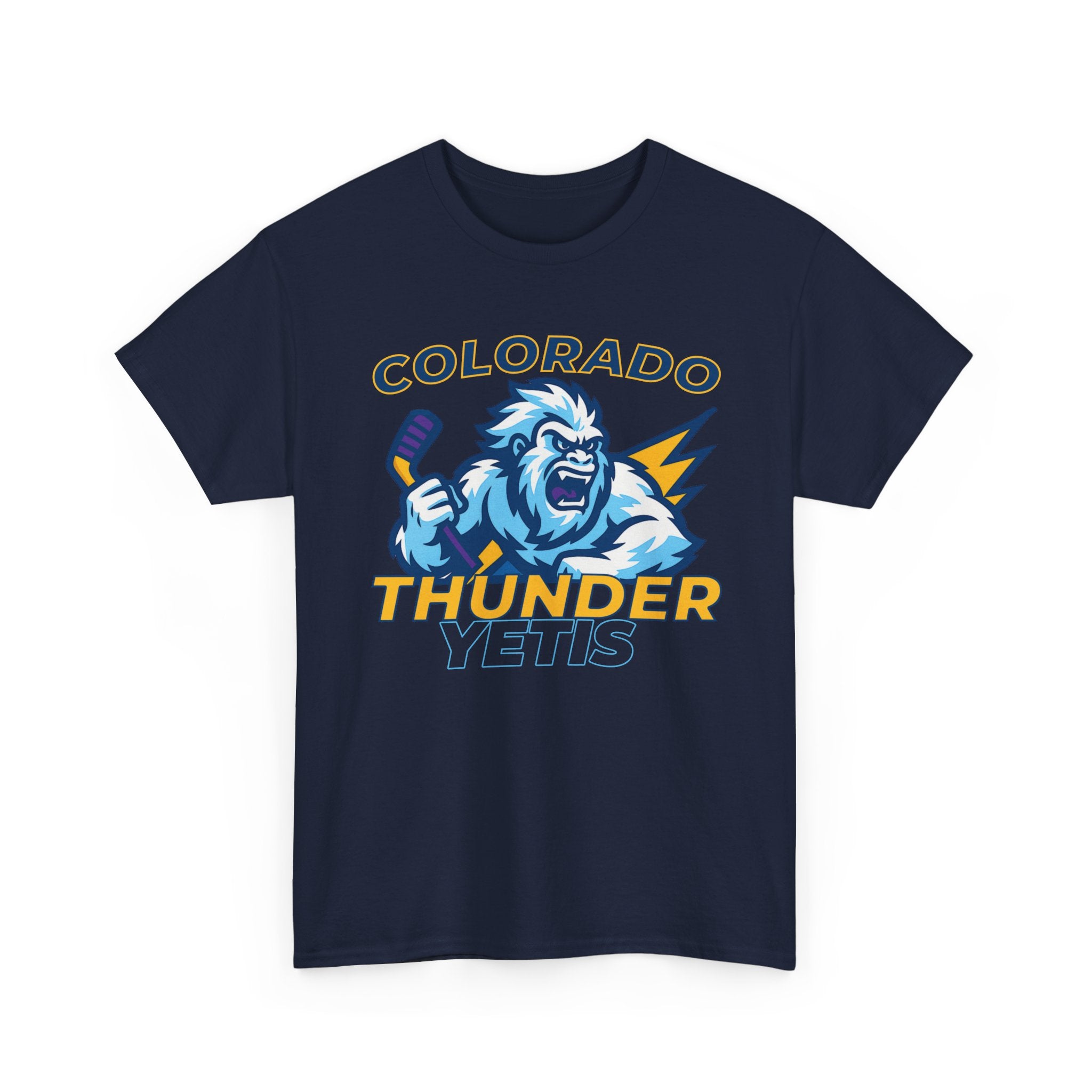 Colorado Thunder yetis Funny Hockey t shirt for men