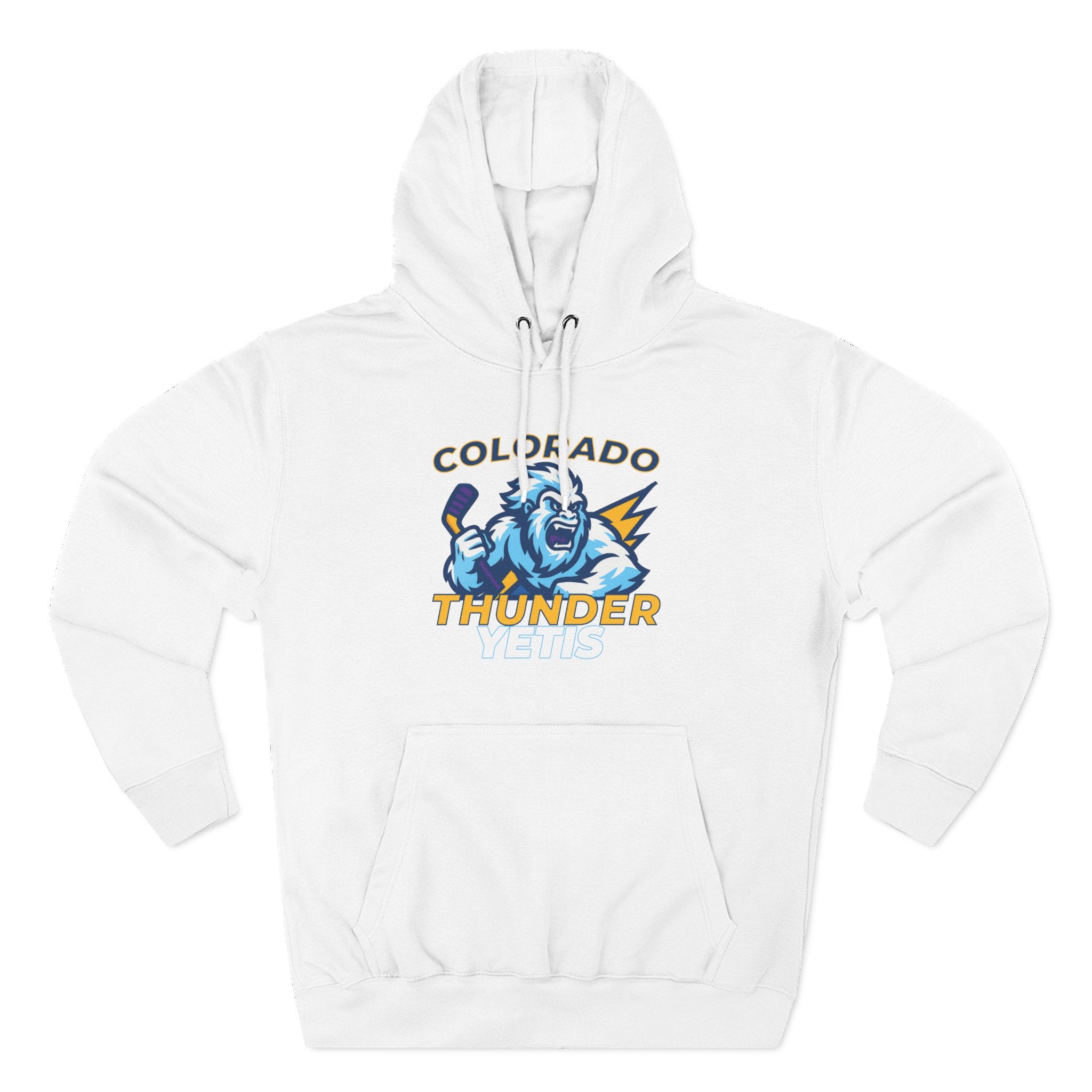 Colorado Thunder Yetis Funny Hockey Hoodie for men