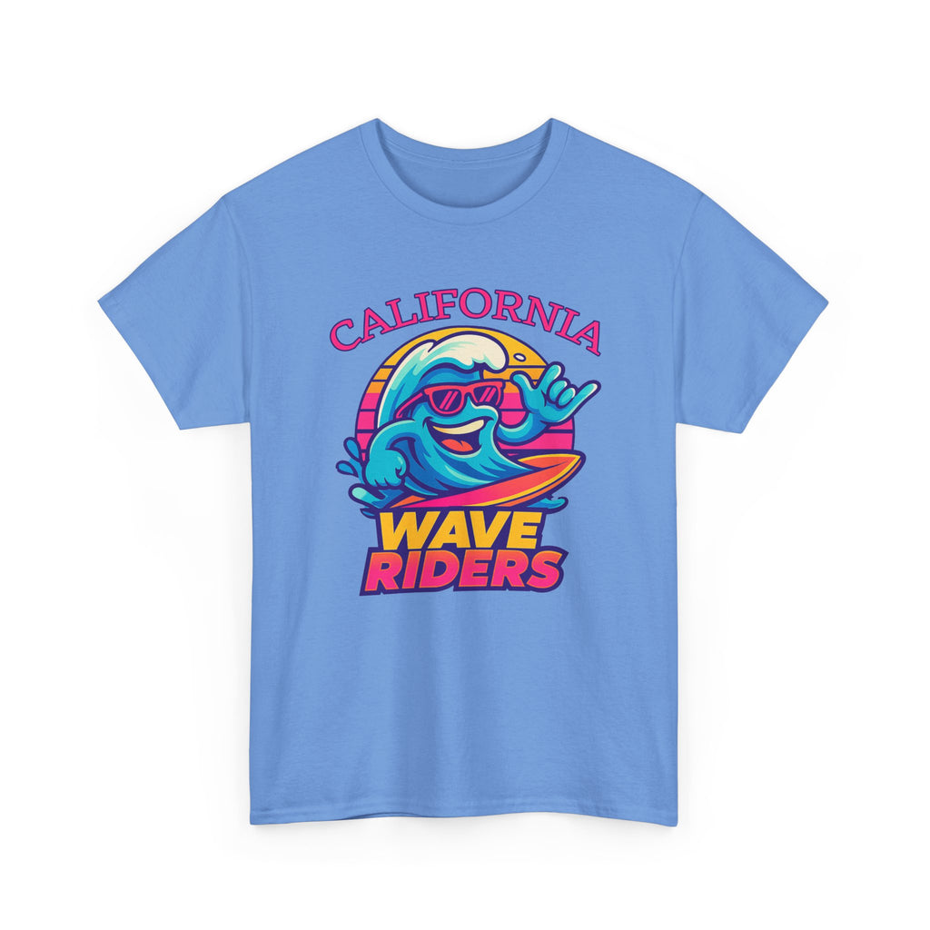 California Wave Riders Funny Baseball t shirt for men