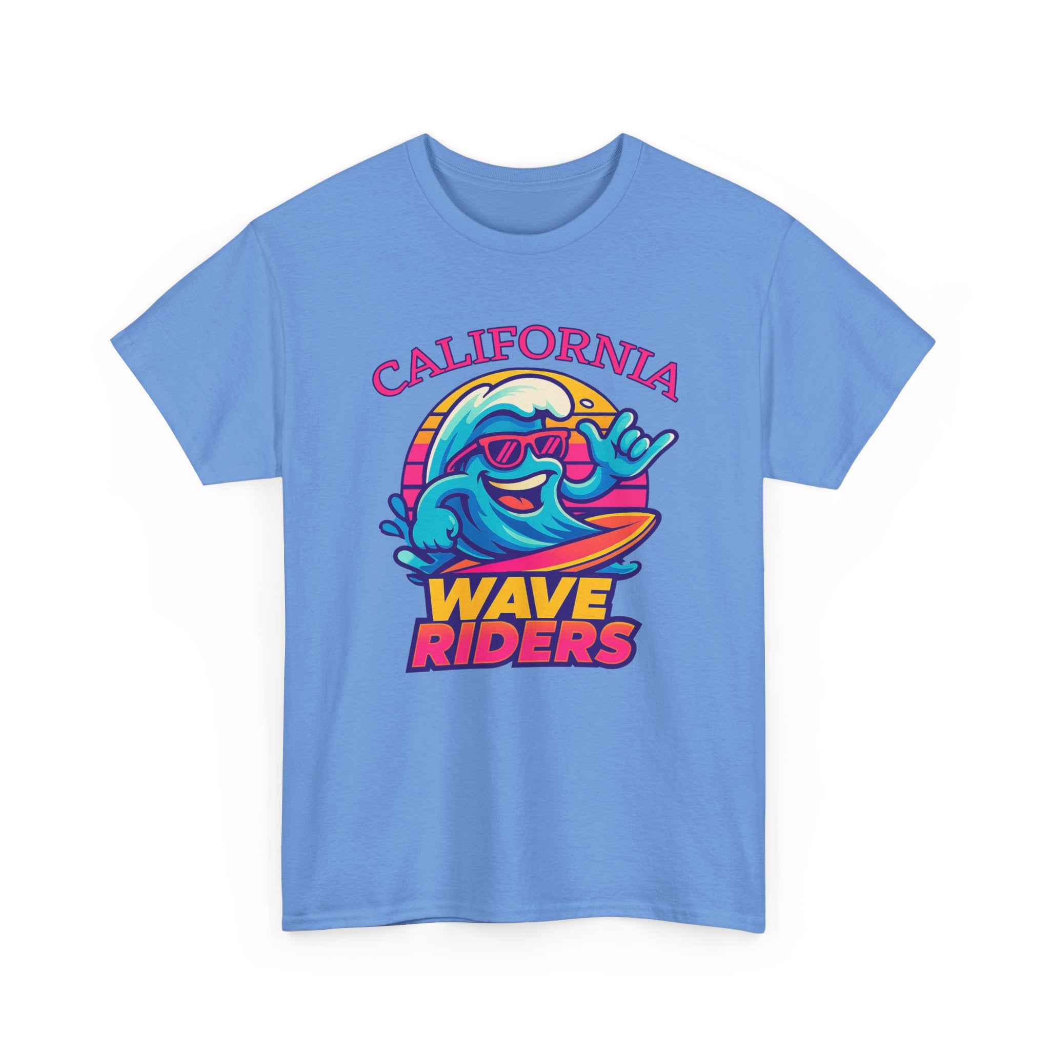 California Wave Riders Funny Baseball t shirt for men