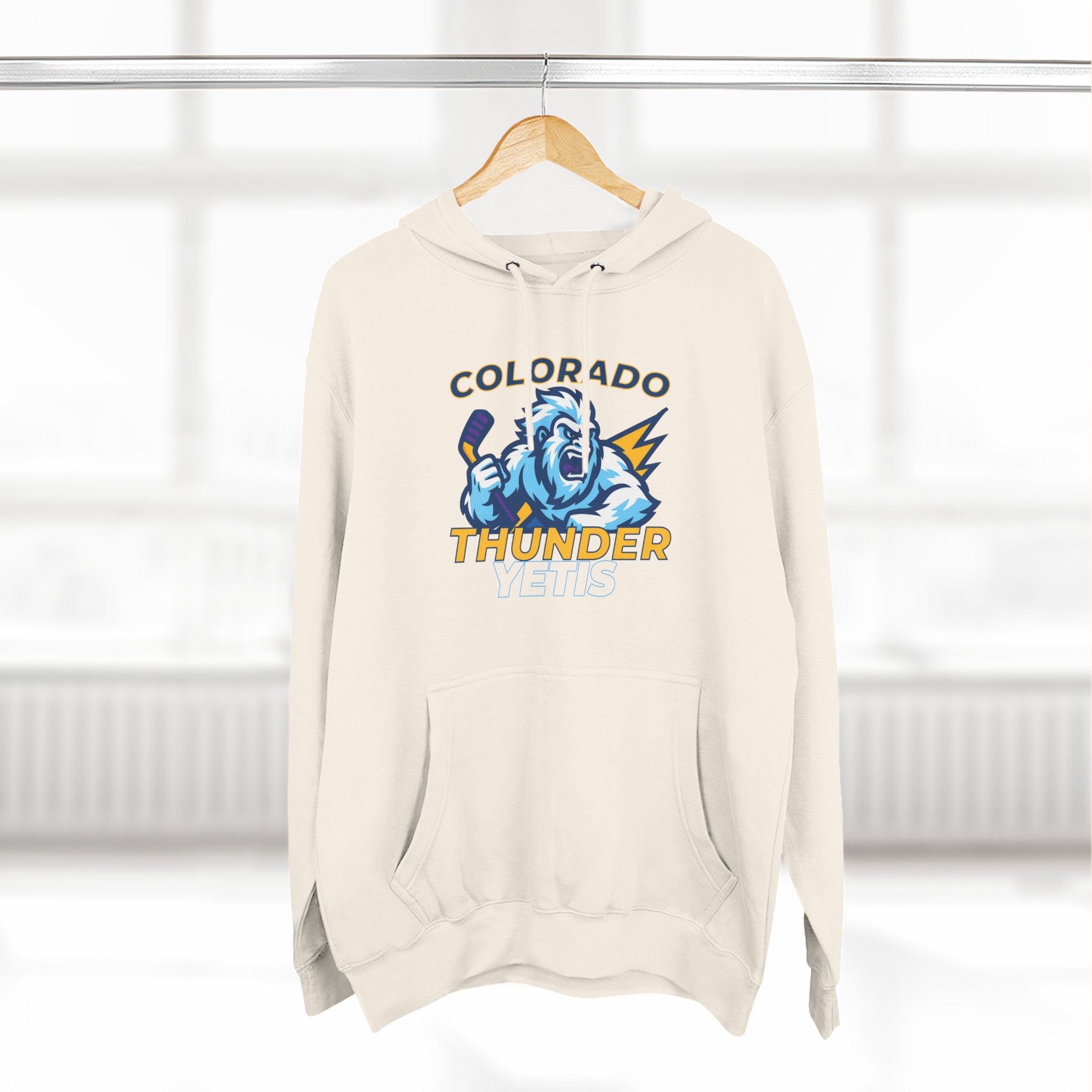 Colorado Thunder Yetis Funny Hockey Hoodie for men
