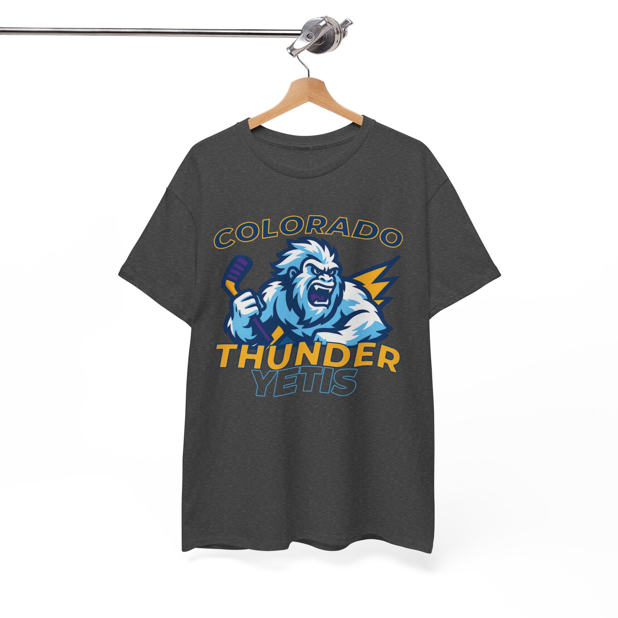 Colorado Thunder yetis Funny Hockey t shirt for men