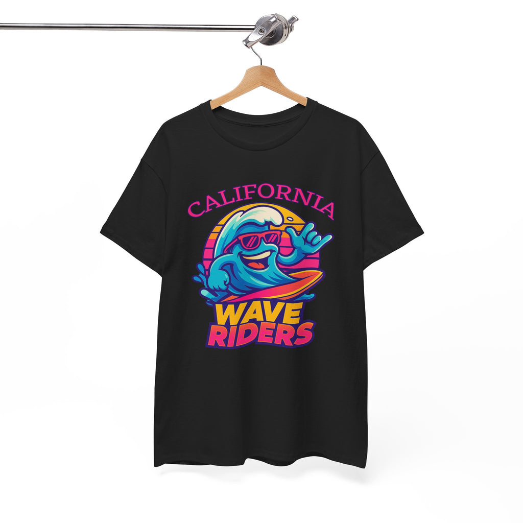 California Wave Riders Funny Baseball t shirt for men
