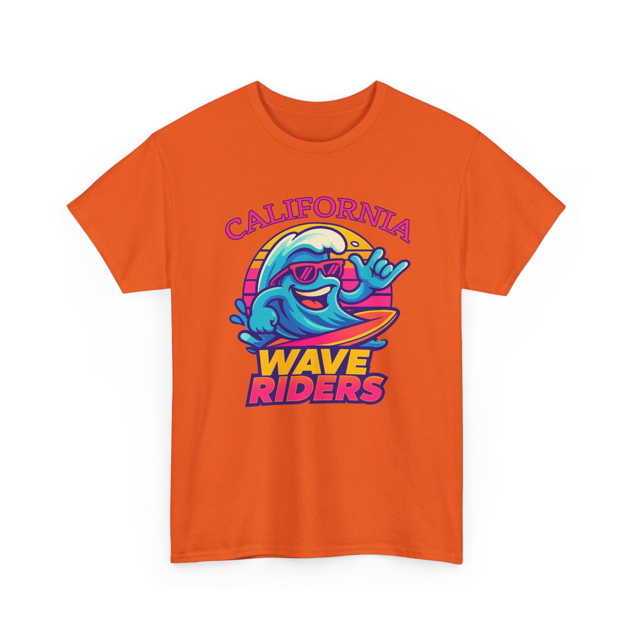 California Wave Riders Funny Baseball t shirt for men