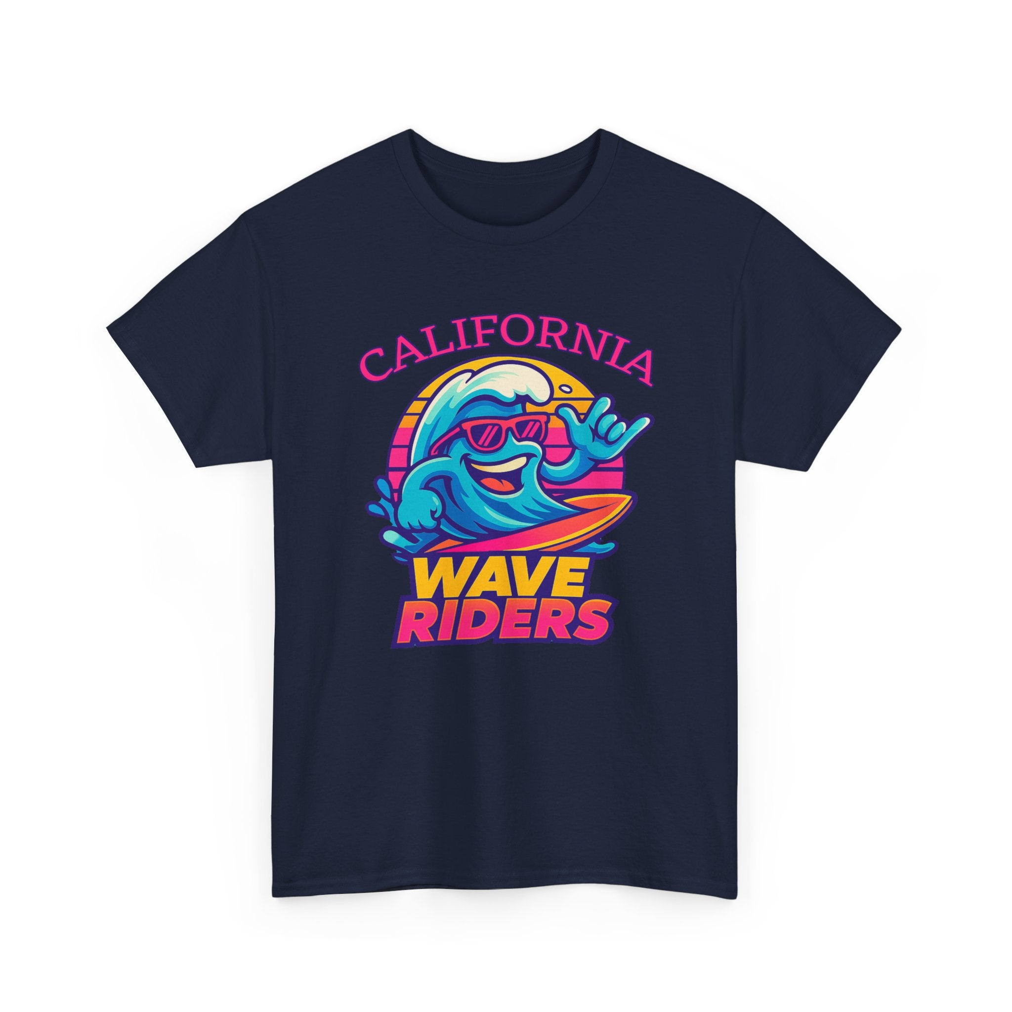 California Wave Riders Funny Baseball t shirt for men