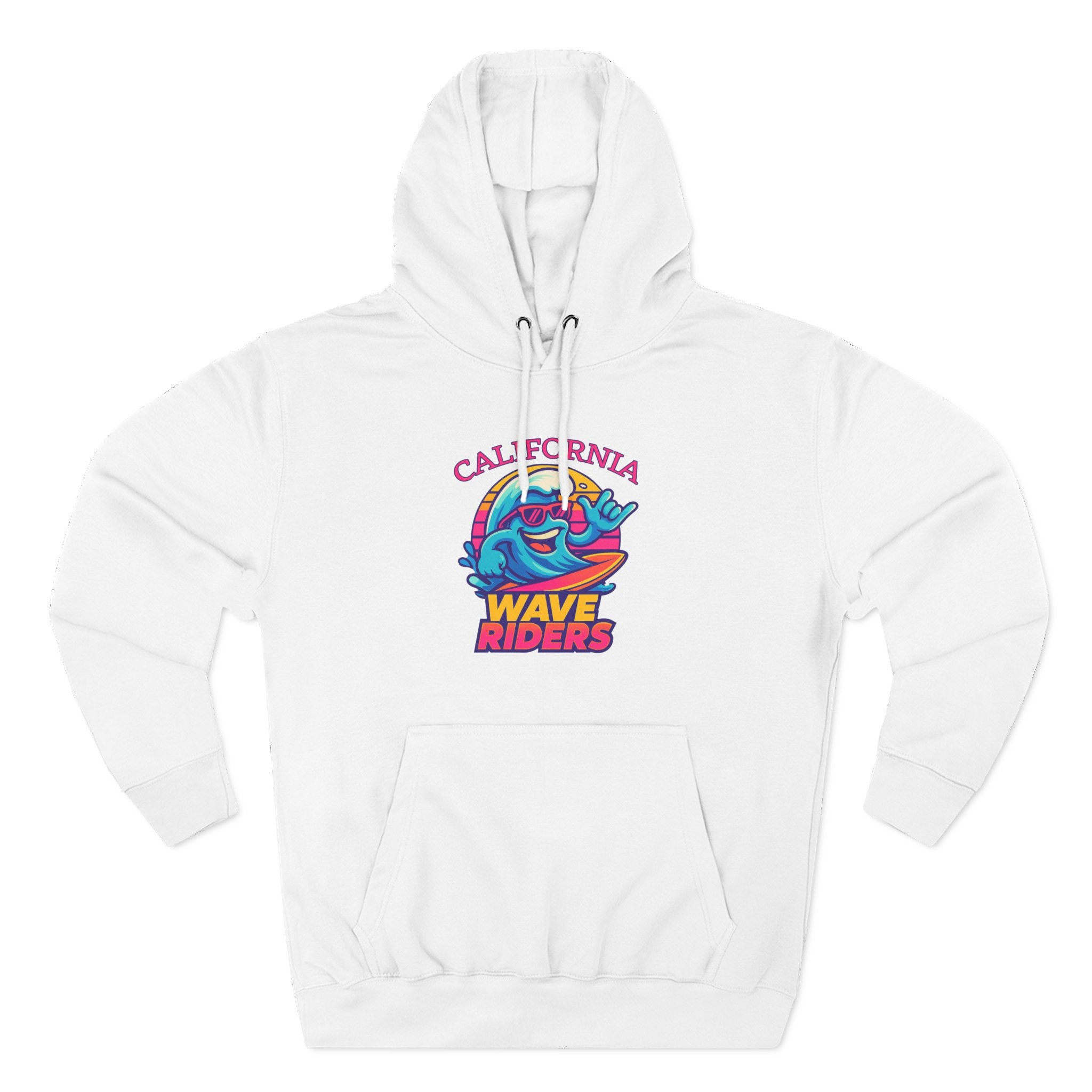 California Wave Riders Funny Baseball Hoodie for men