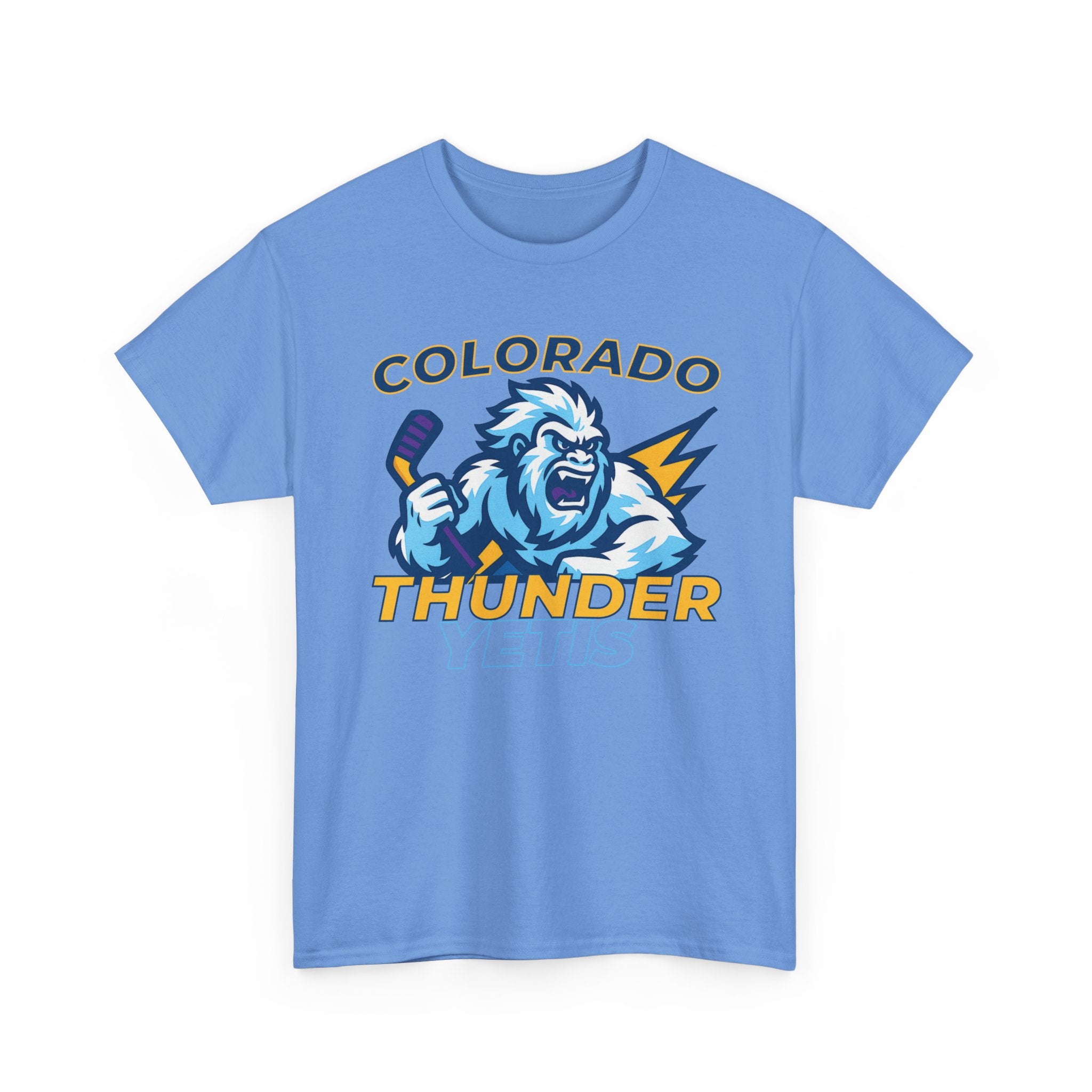 Colorado Thunder yetis Funny Hockey t shirt for men