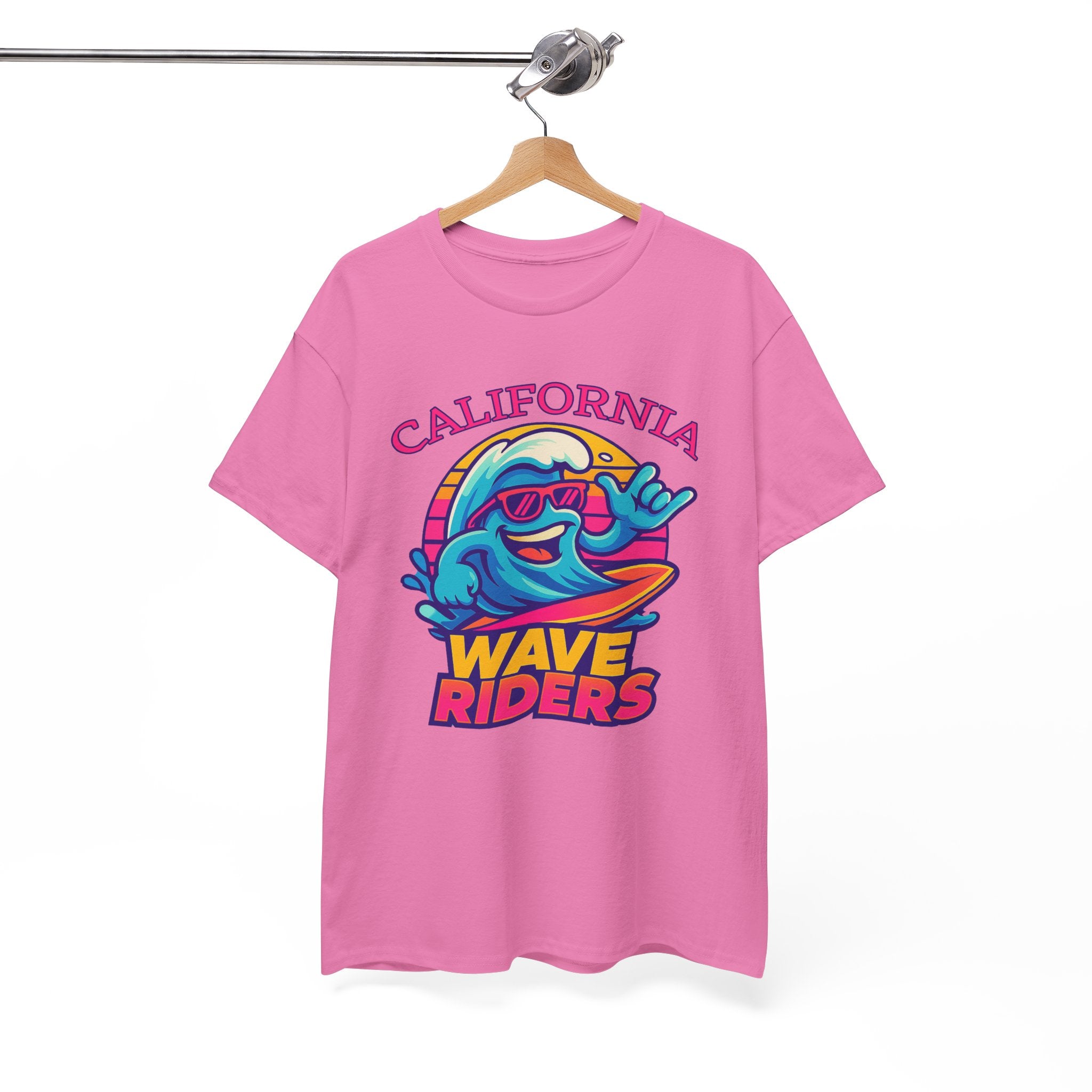 California Wave Riders Funny Baseball t shirt for men