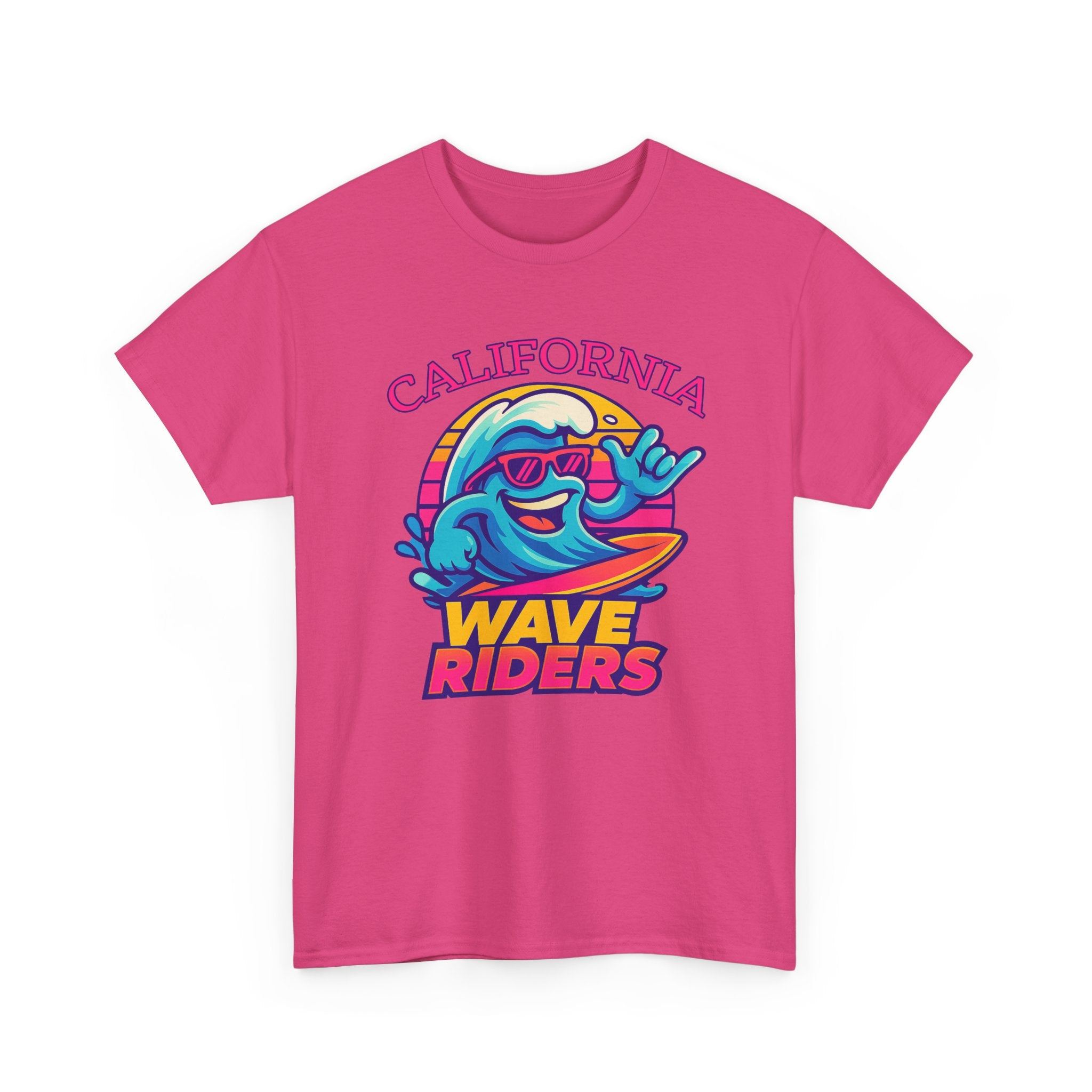 California Wave Riders Funny Baseball t shirt for men