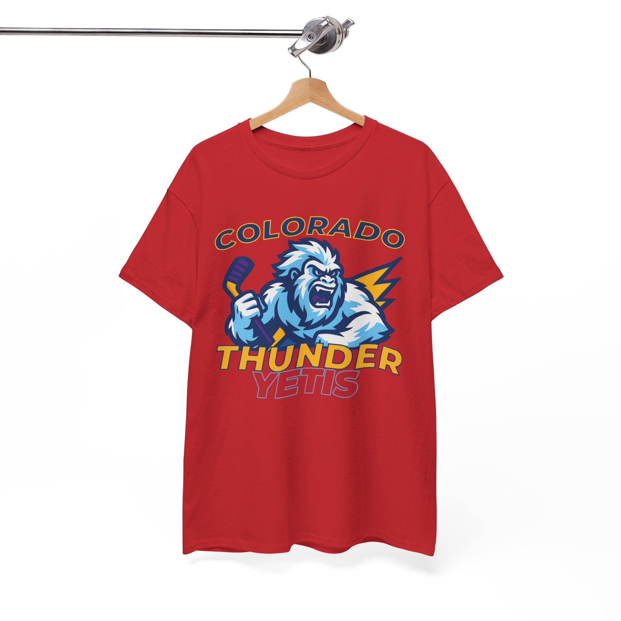 Colorado Thunder yetis Funny Hockey t shirt for men