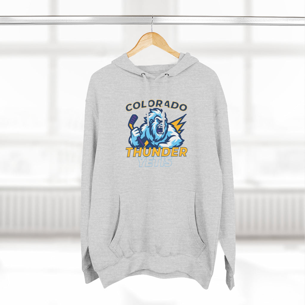 Colorado Thunder Yetis Funny Hockey Hoodie for men
