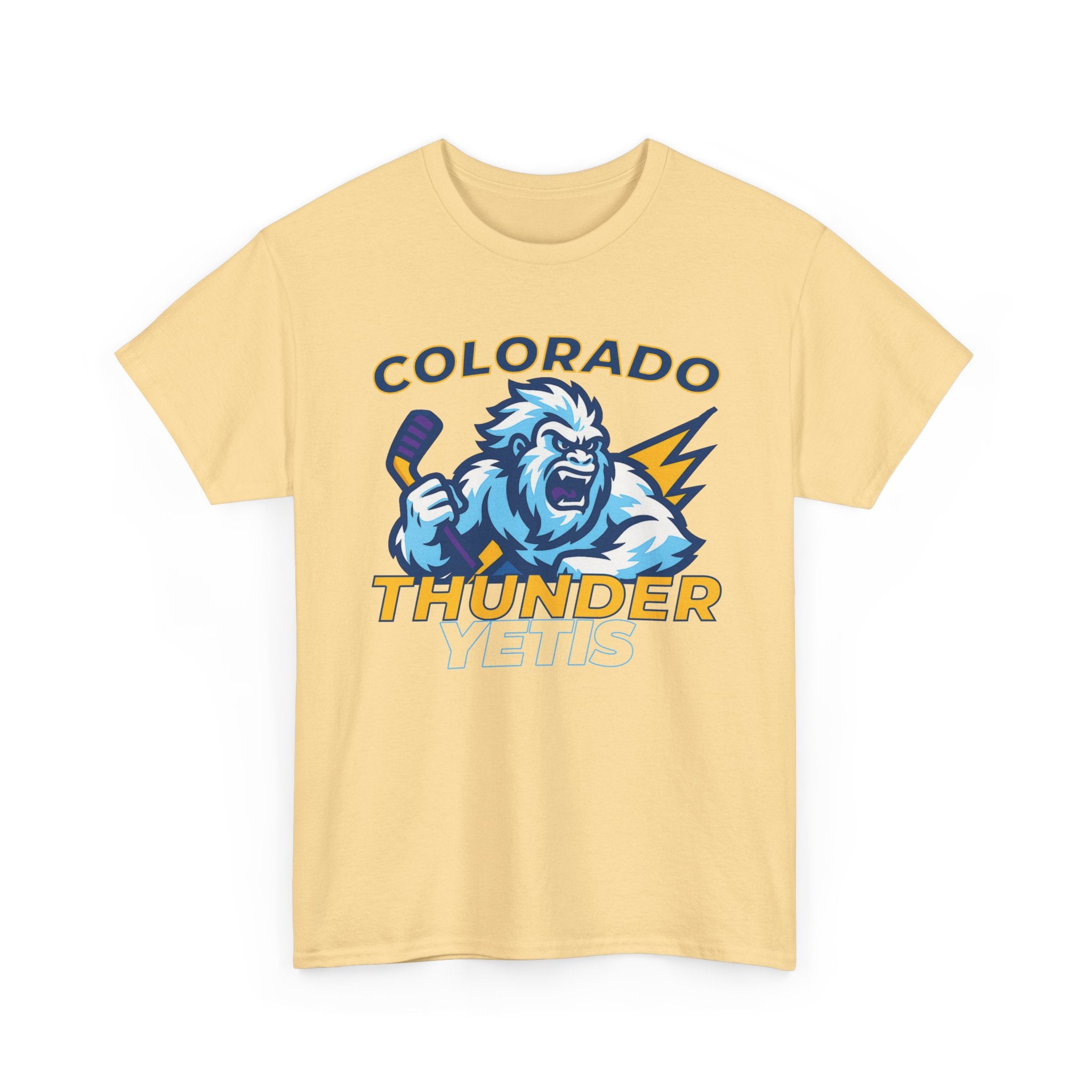 Colorado Thunder yetis Funny Hockey t shirt for men