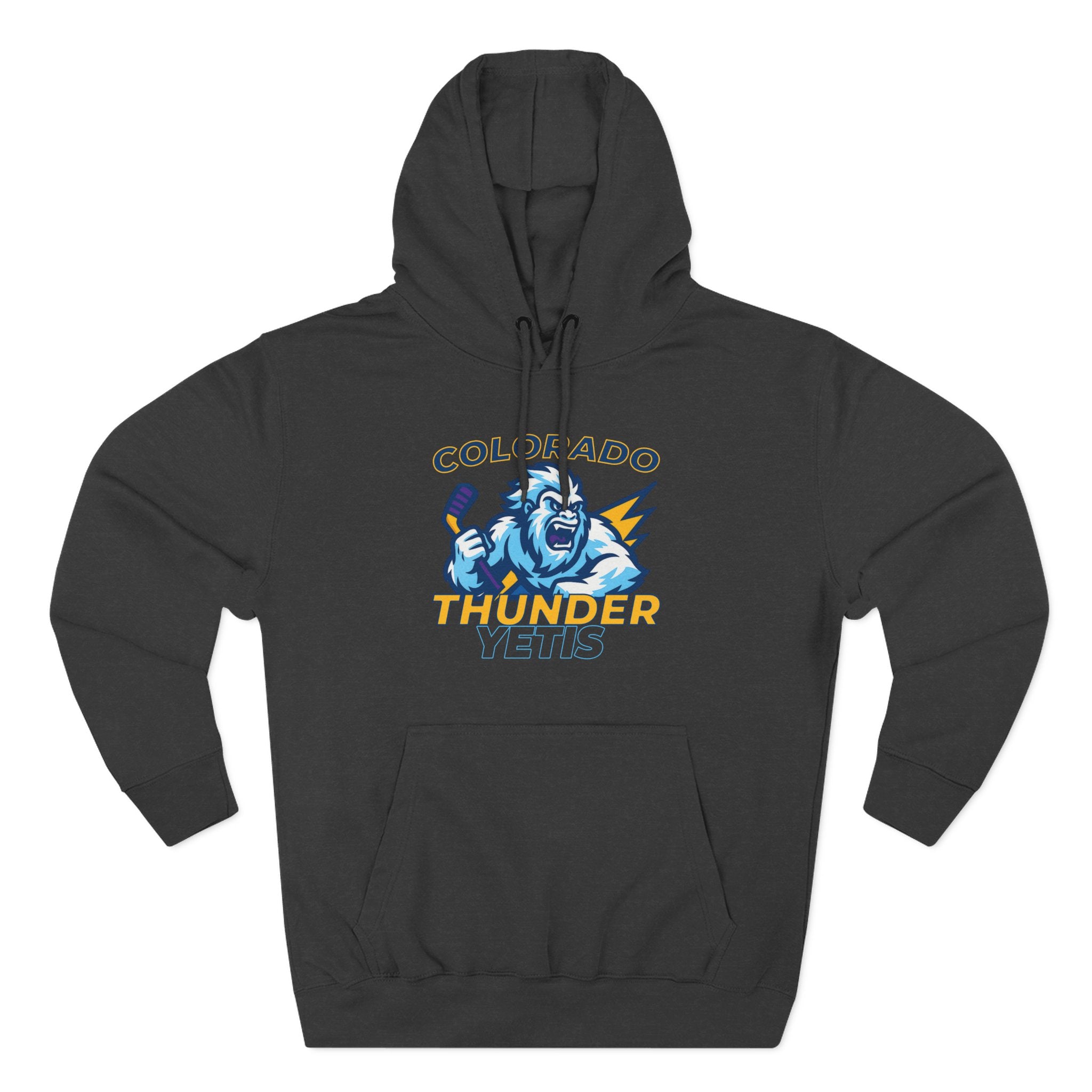 Colorado Thunder Yetis Funny Hockey Hoodie for men