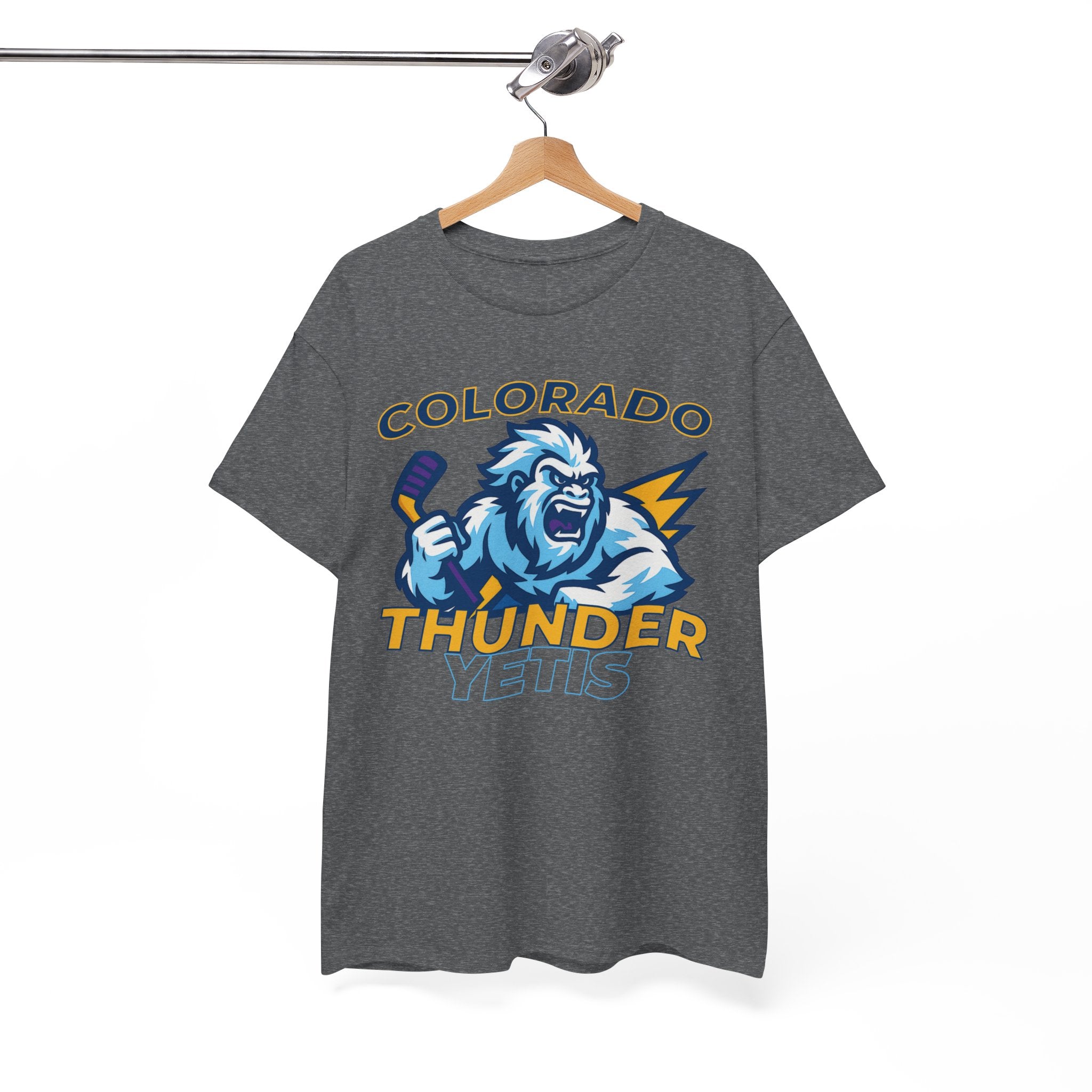 Colorado Thunder yetis Funny Hockey t shirt for men