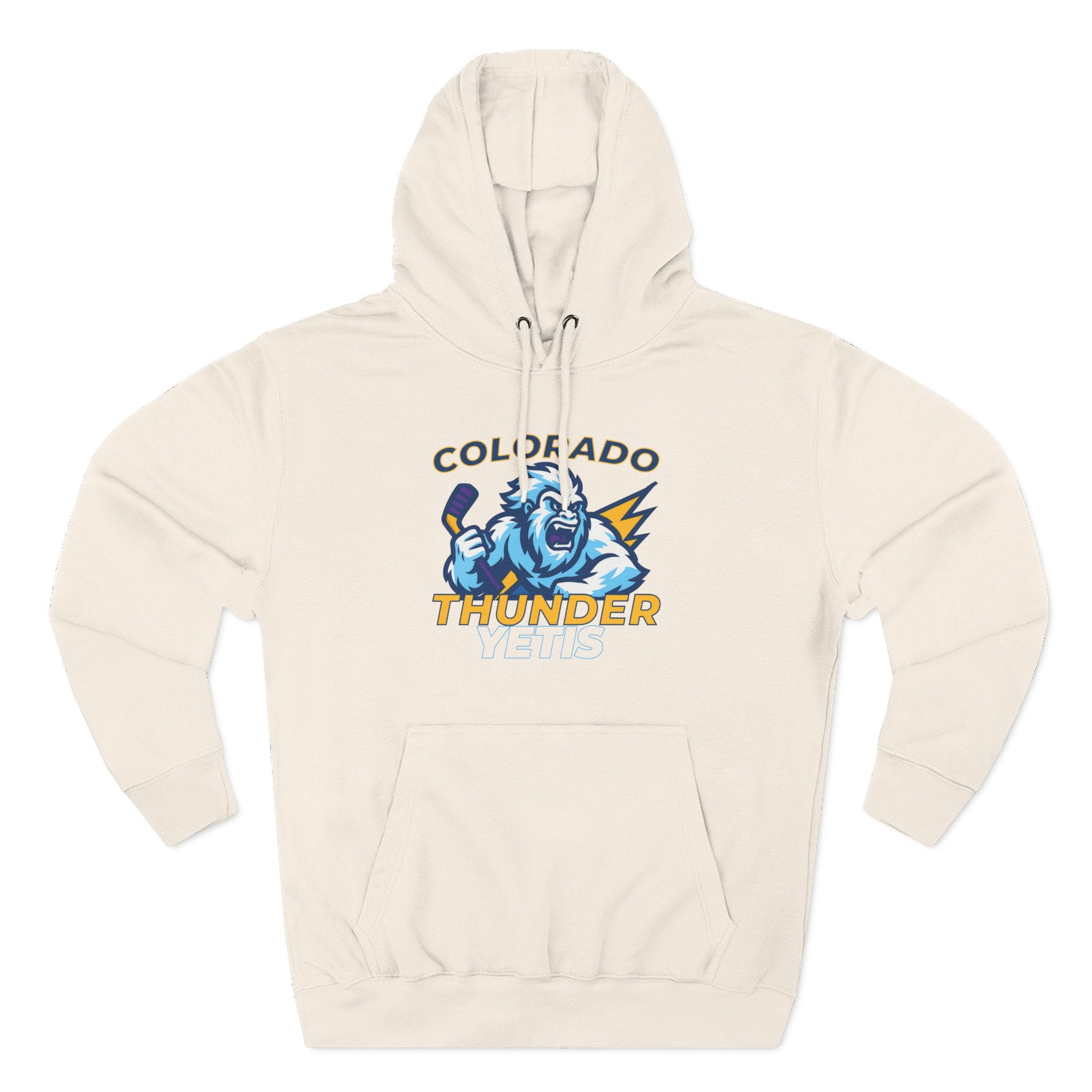 Colorado Thunder Yetis Funny Hockey Hoodie for men