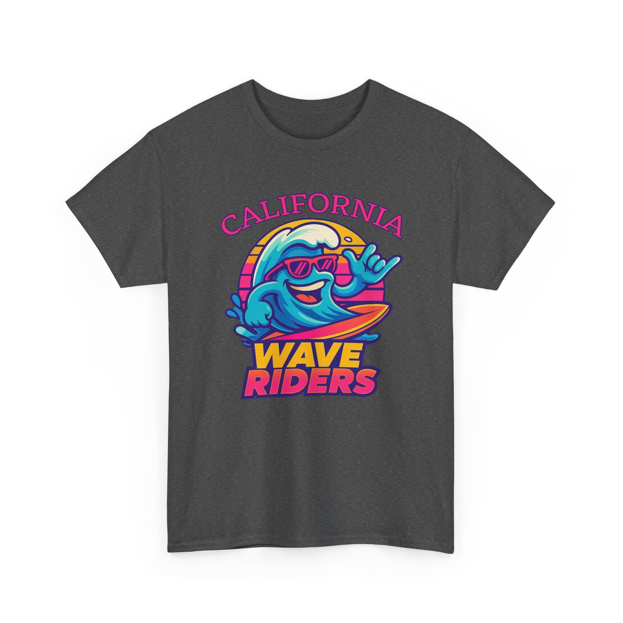 California Wave Riders Funny Baseball t shirt for men