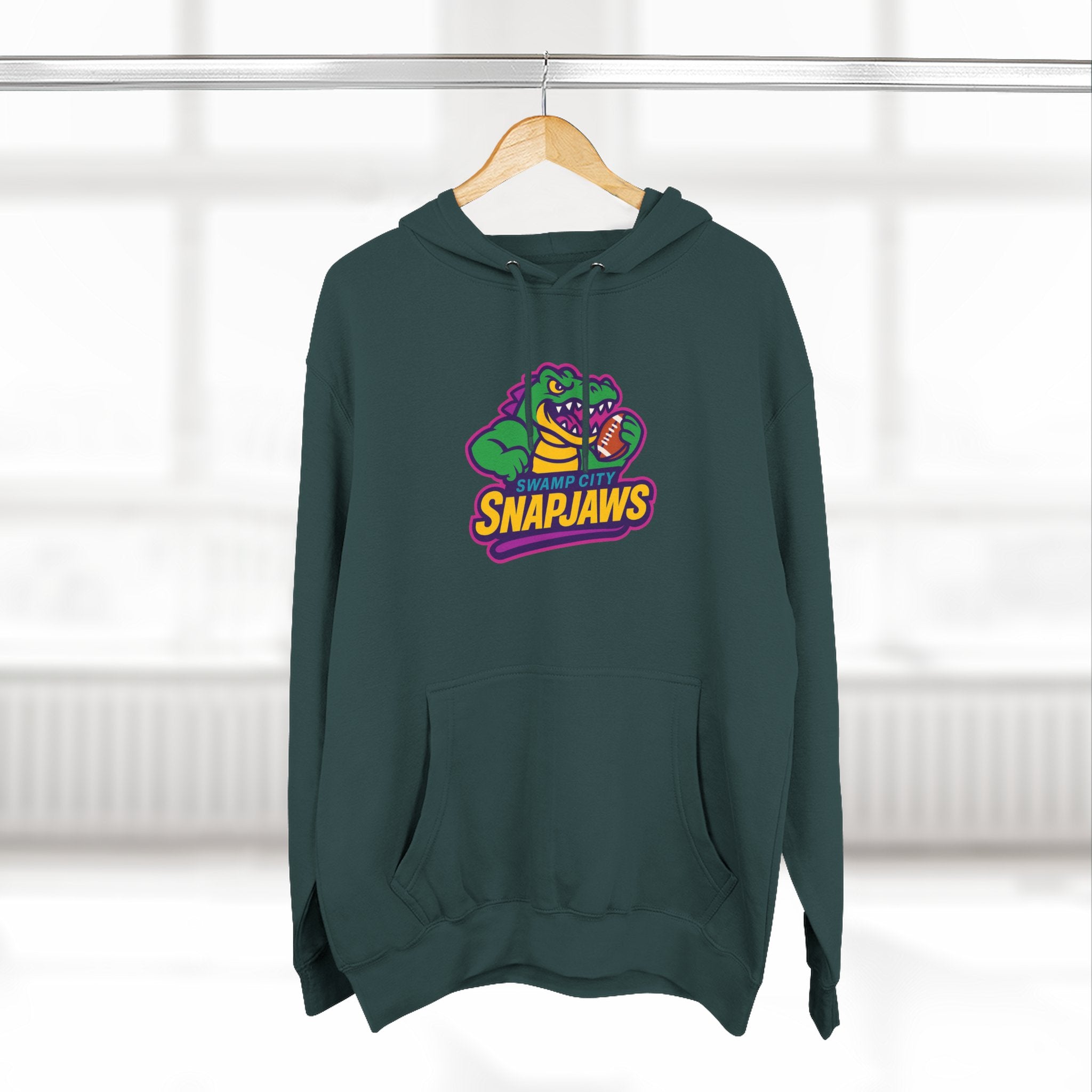Swamp City Snapjaws Funny Football Hoodie for men