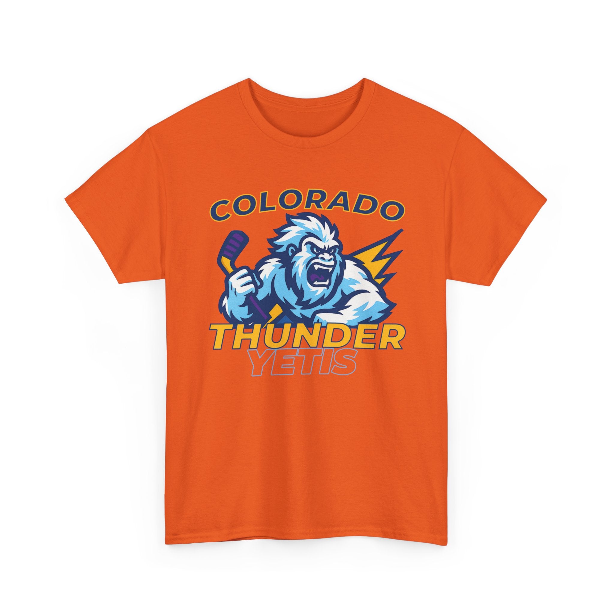 Colorado Thunder yetis Funny Hockey t shirt for men
