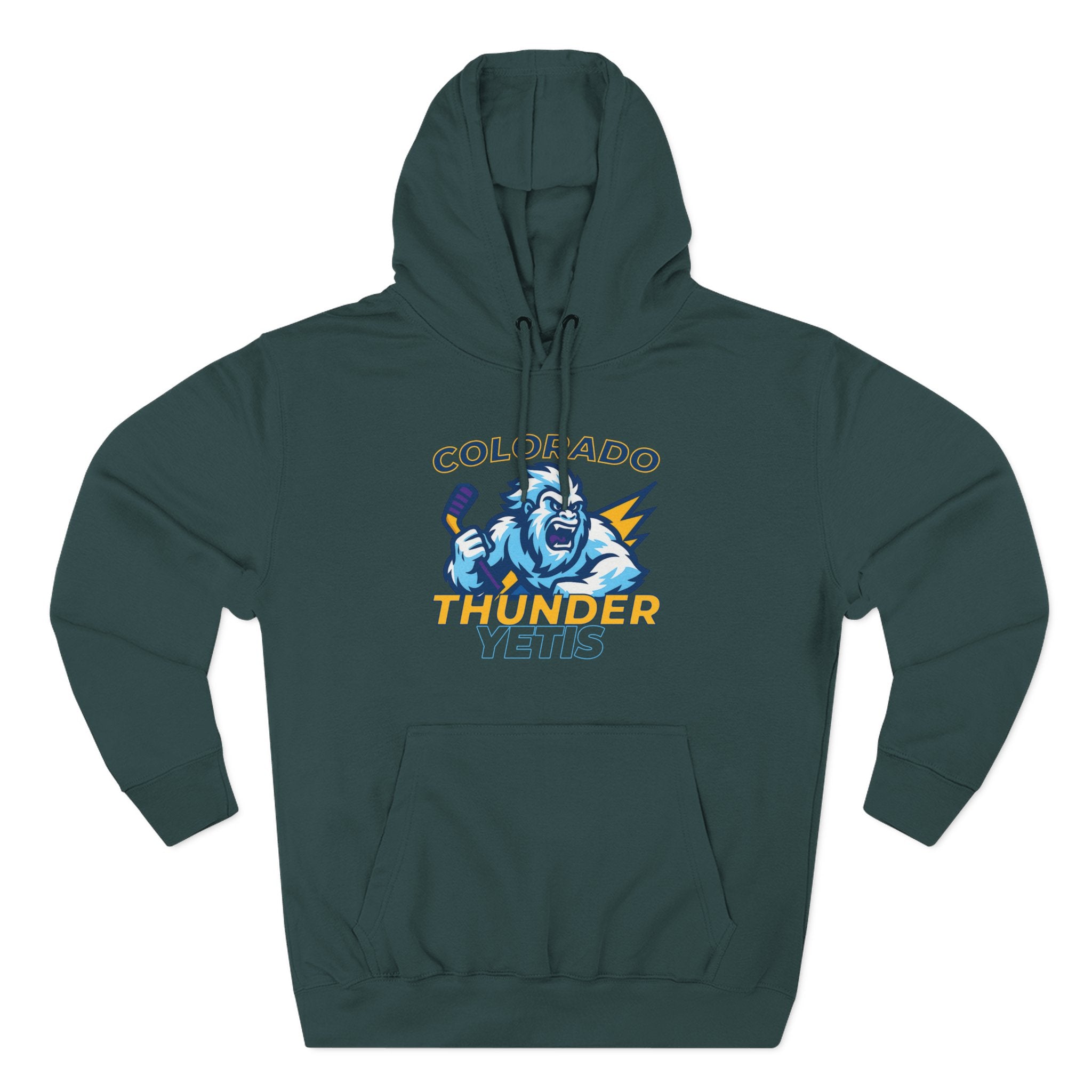 Colorado Thunder Yetis Funny Hockey Hoodie for men
