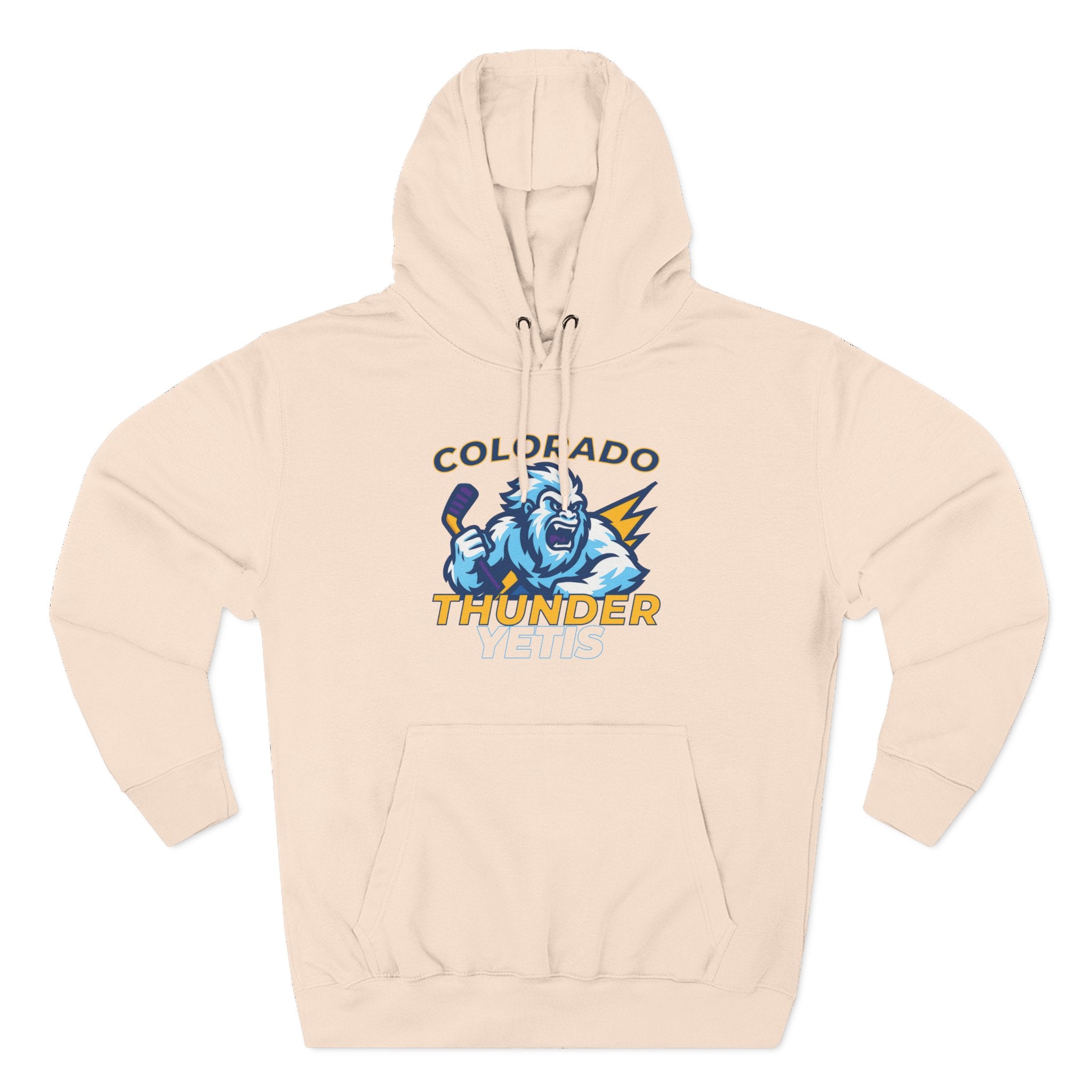 Colorado Thunder Yetis Funny Hockey Hoodie for men