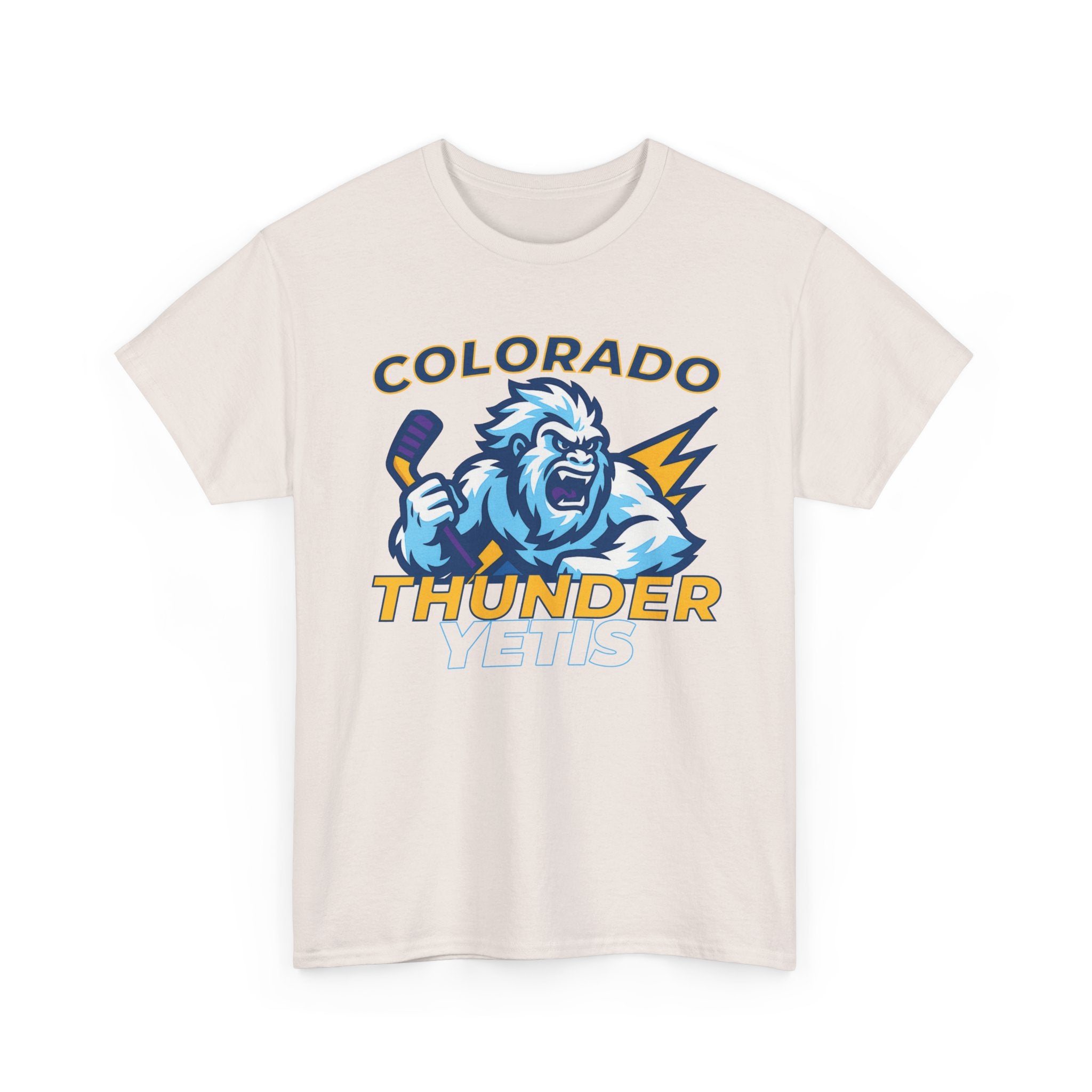 Colorado Thunder yetis Funny Hockey t shirt for men