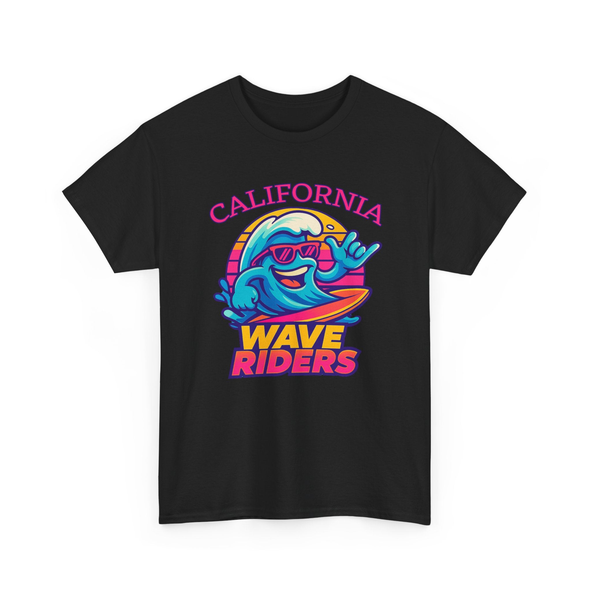 California Wave Riders Funny Baseball t shirt for men