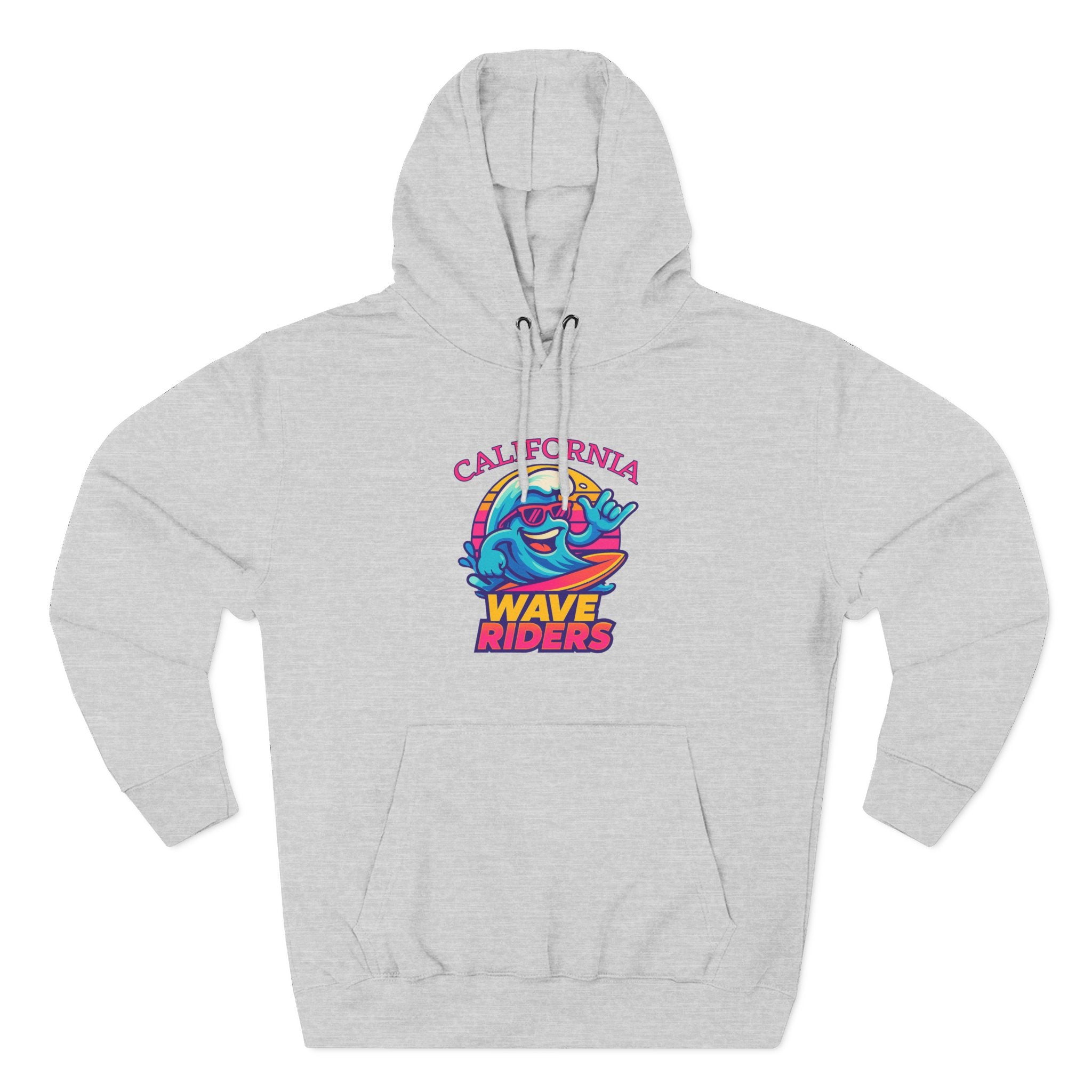 California Wave Riders Funny Baseball Hoodie for men