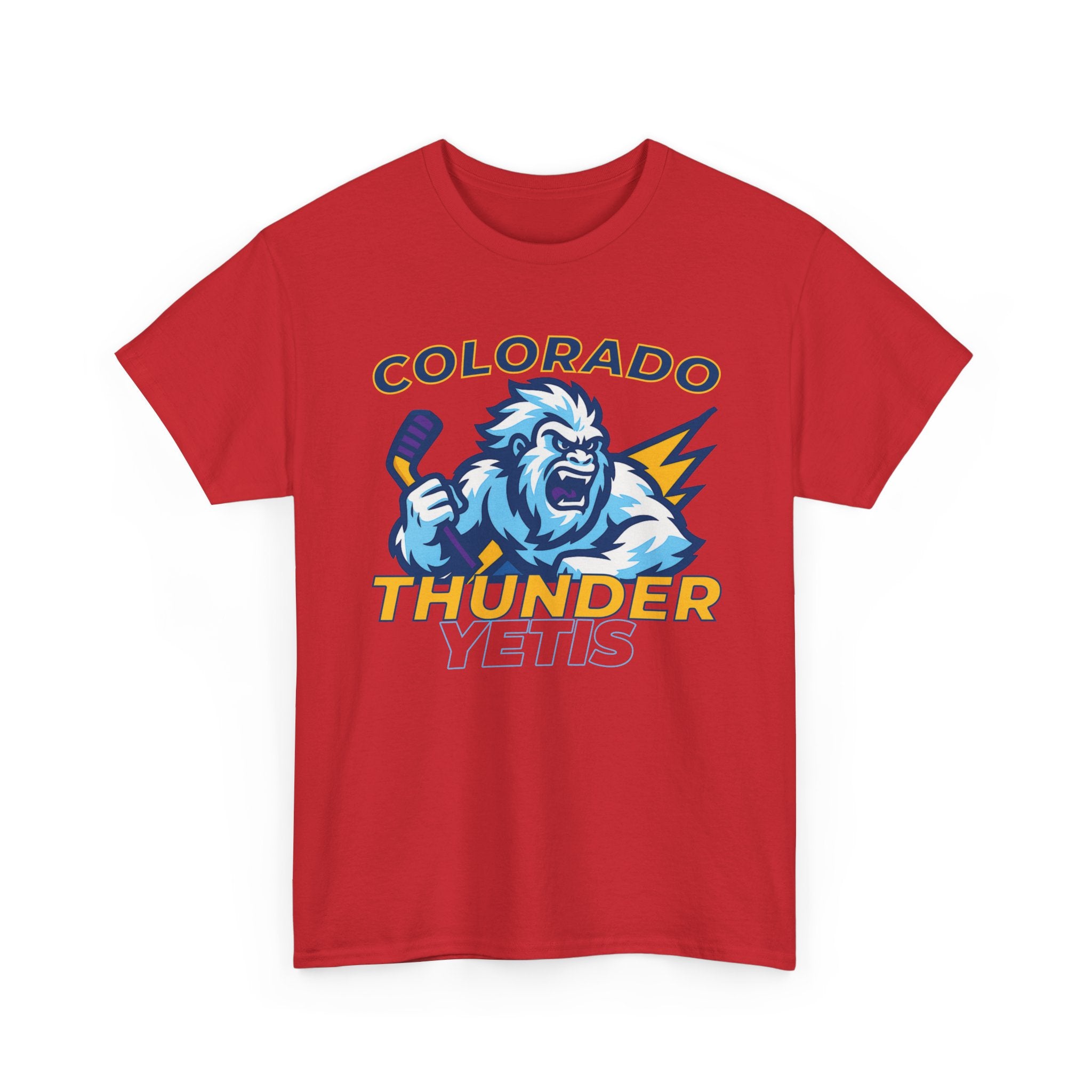 Colorado Thunder yetis Funny Hockey t shirt for men