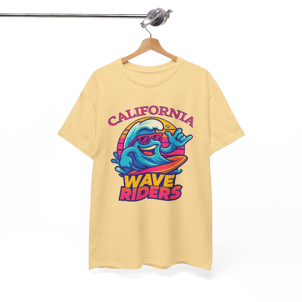 California Wave Riders Funny Baseball t shirt for men
