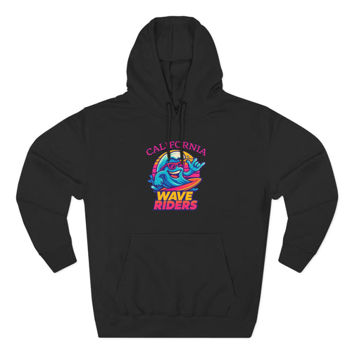 California Wave Riders Funny Baseball Hoodie for men