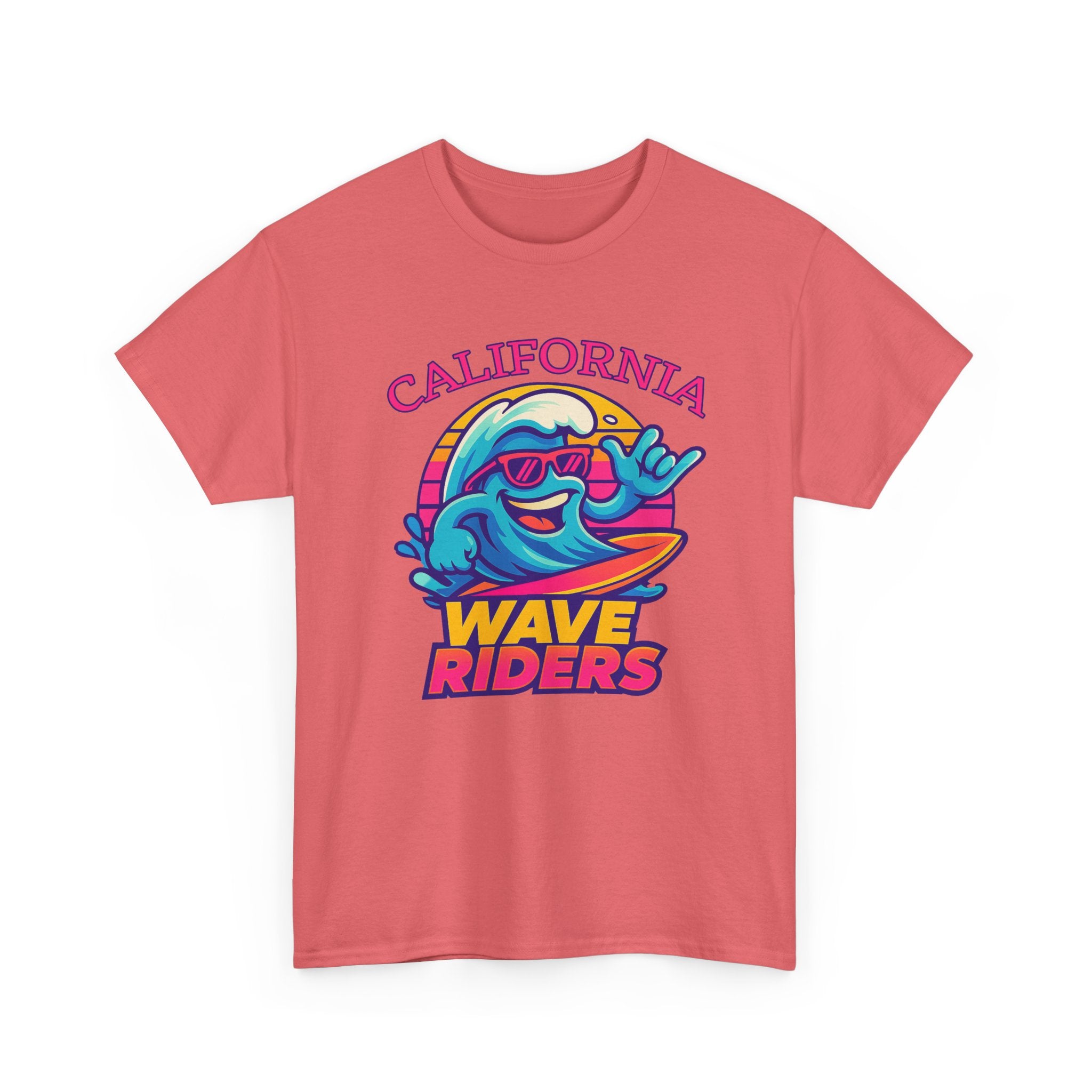 California Wave Riders Funny Baseball t shirt for men