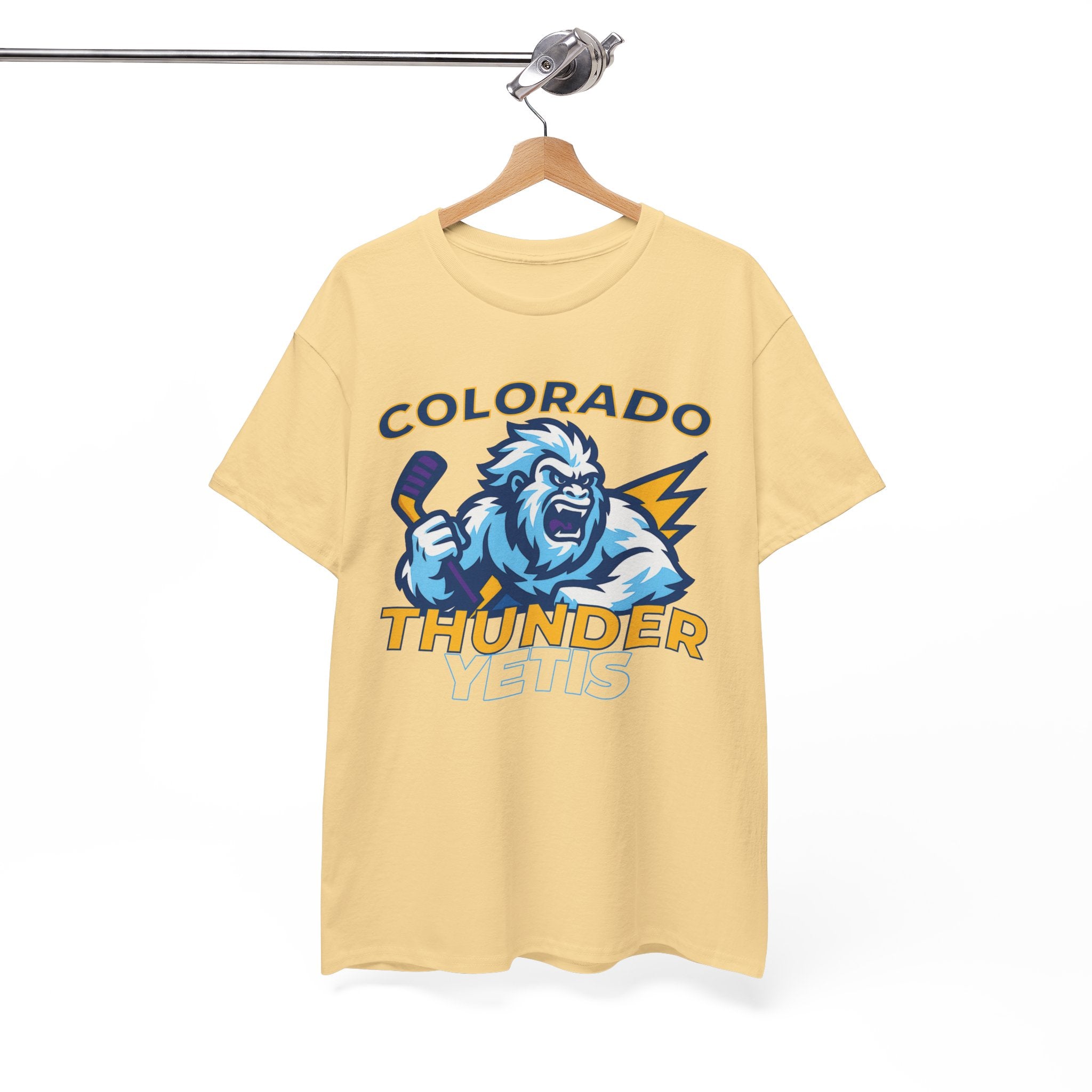 Colorado Thunder yetis Funny Hockey t shirt for men
