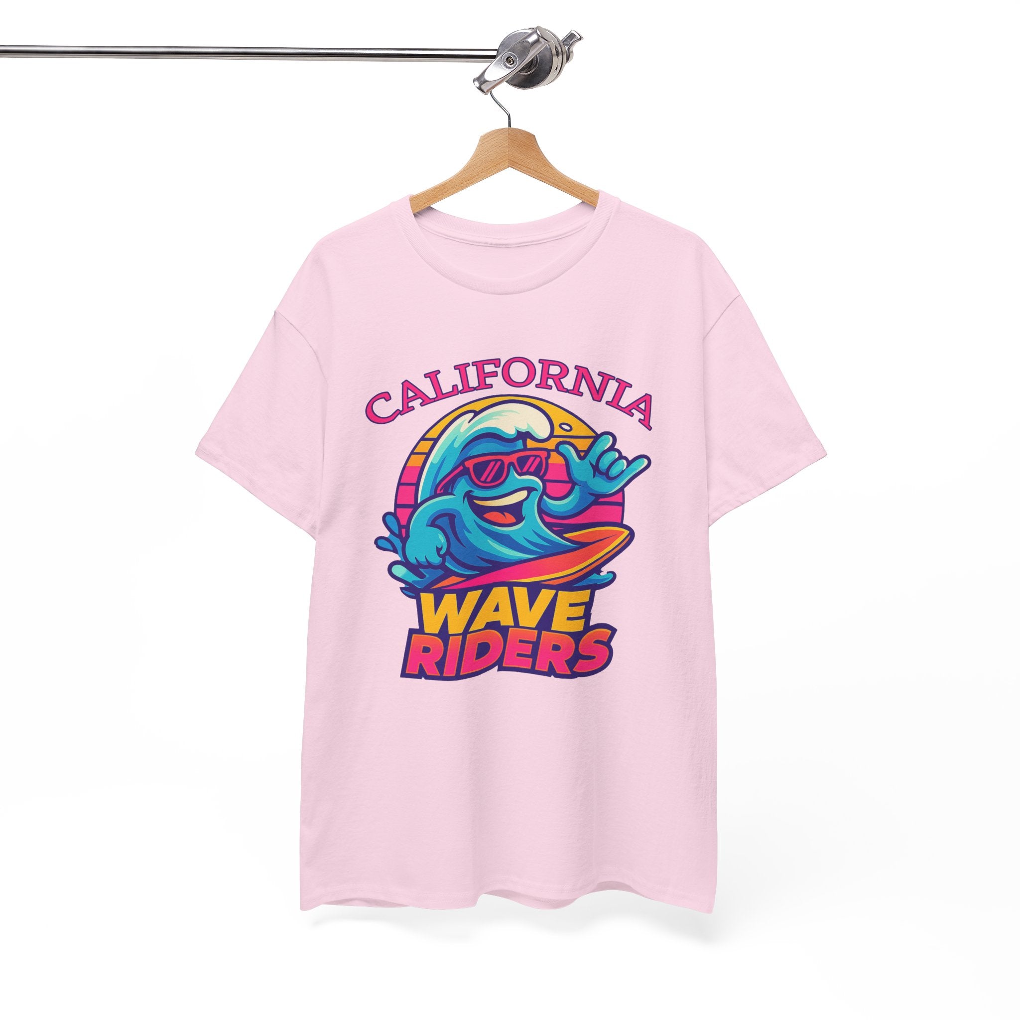 California Wave Riders Funny Baseball t shirt for men