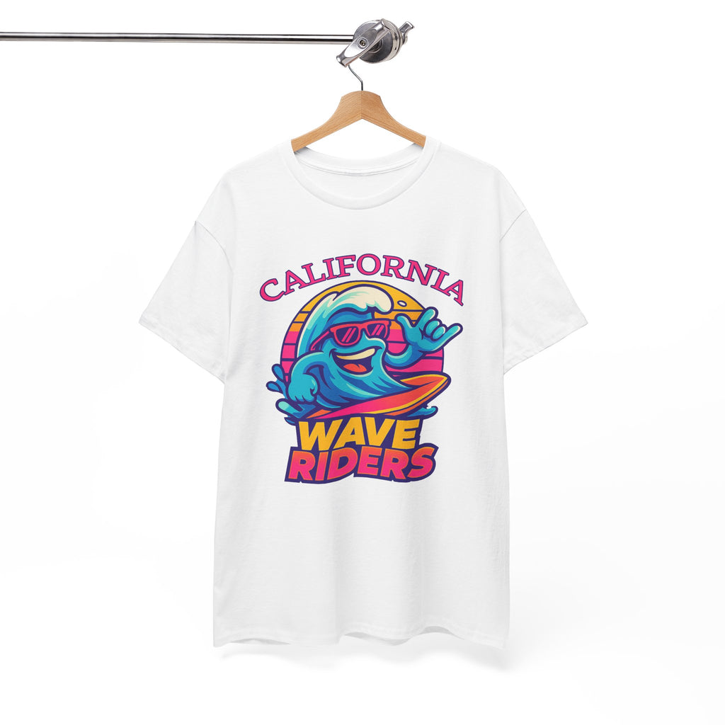 California Wave Riders Funny Baseball t shirt for men