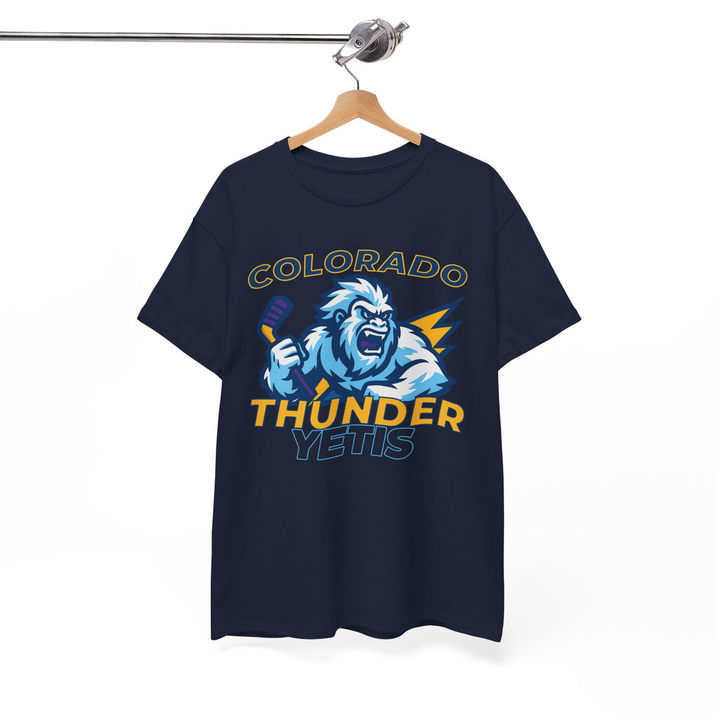 Colorado Thunder yetis Funny Hockey t shirt for men